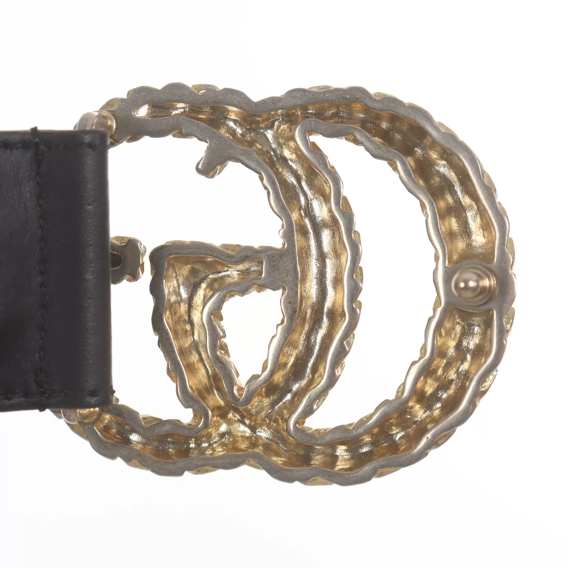 Gucci Gucci Retro Gold Belt Men Size ONE SIZE - 3 Thumbnail