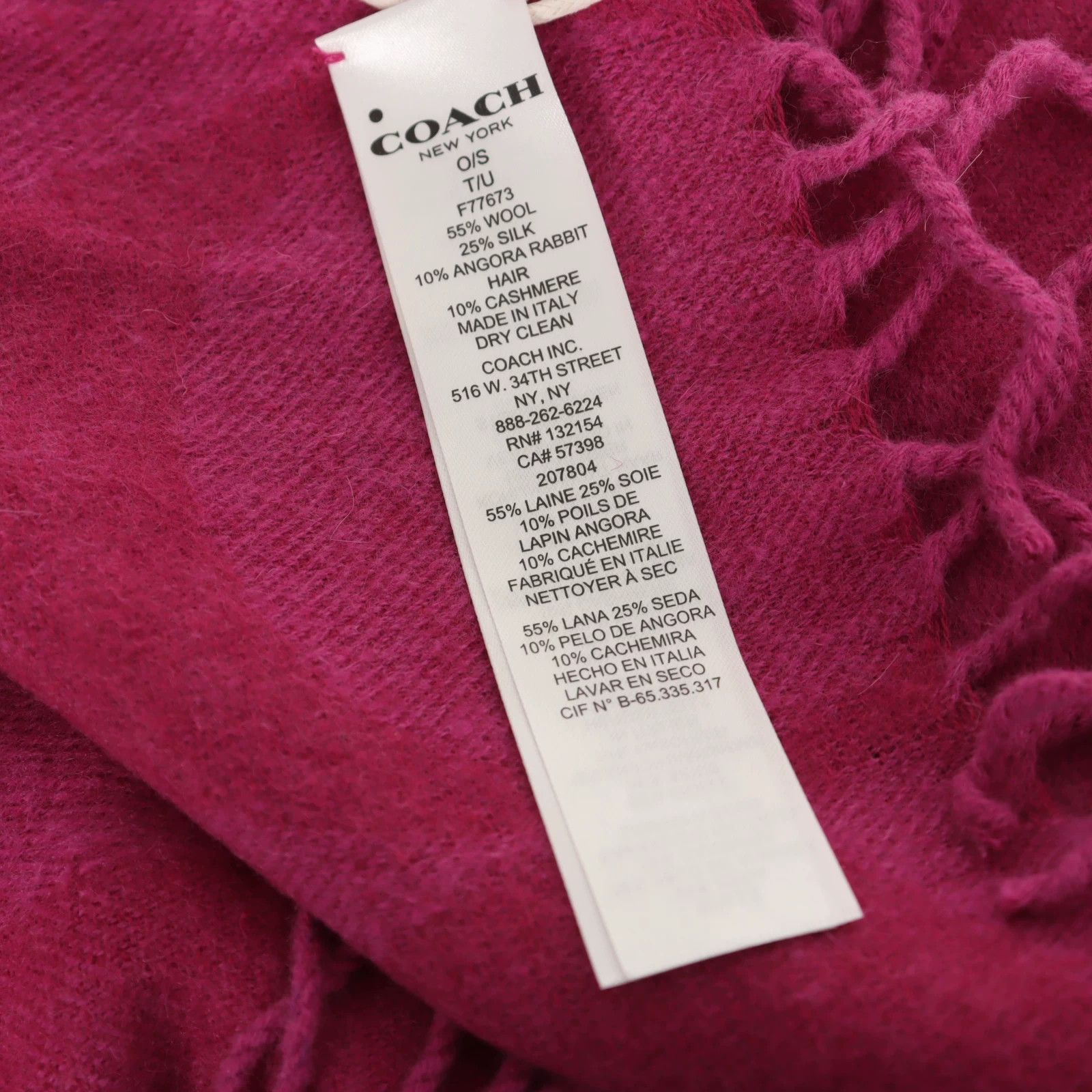 Coach Coach Wool Scarf Men Size ONE SIZE - 4 Thumbnail