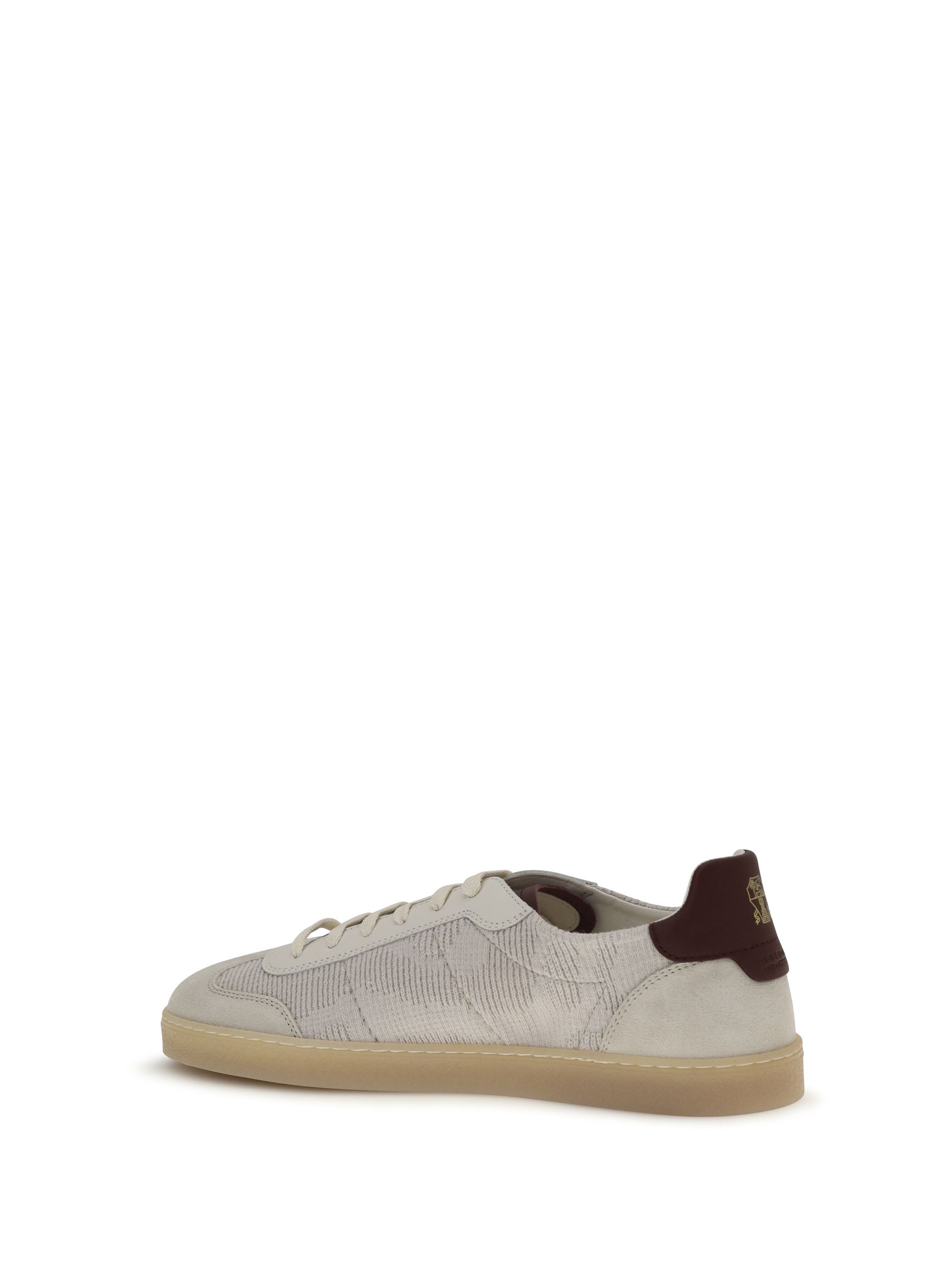 Brunello Cucinelli Cotton knit and leather Sneakers Size US 8 / EU 41 - 3 Thumbnail