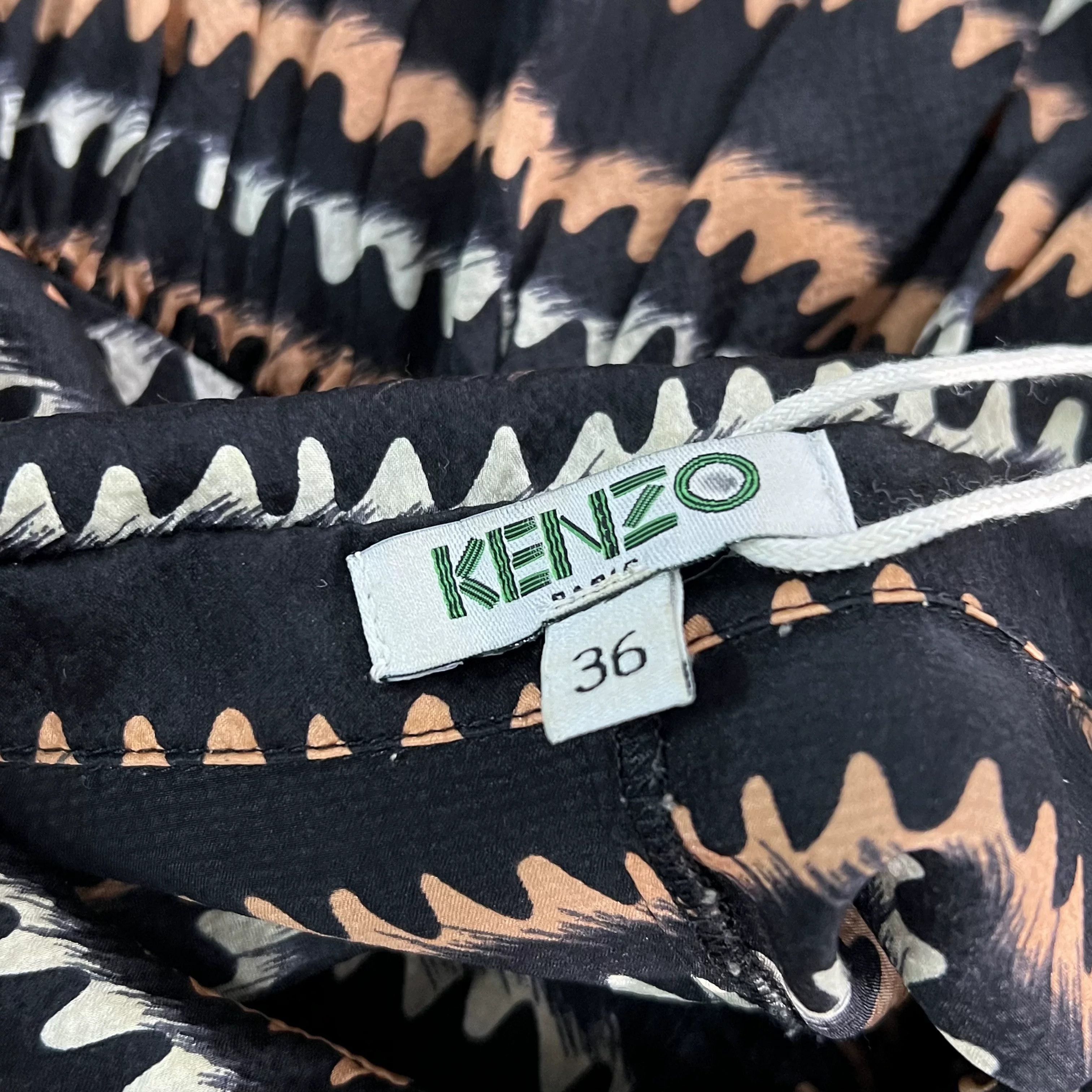 Kenzo Kenzo Cotton Multi Dress XS Women Size XS / US 0-2 / IT 36-38 - 4 Thumbnail