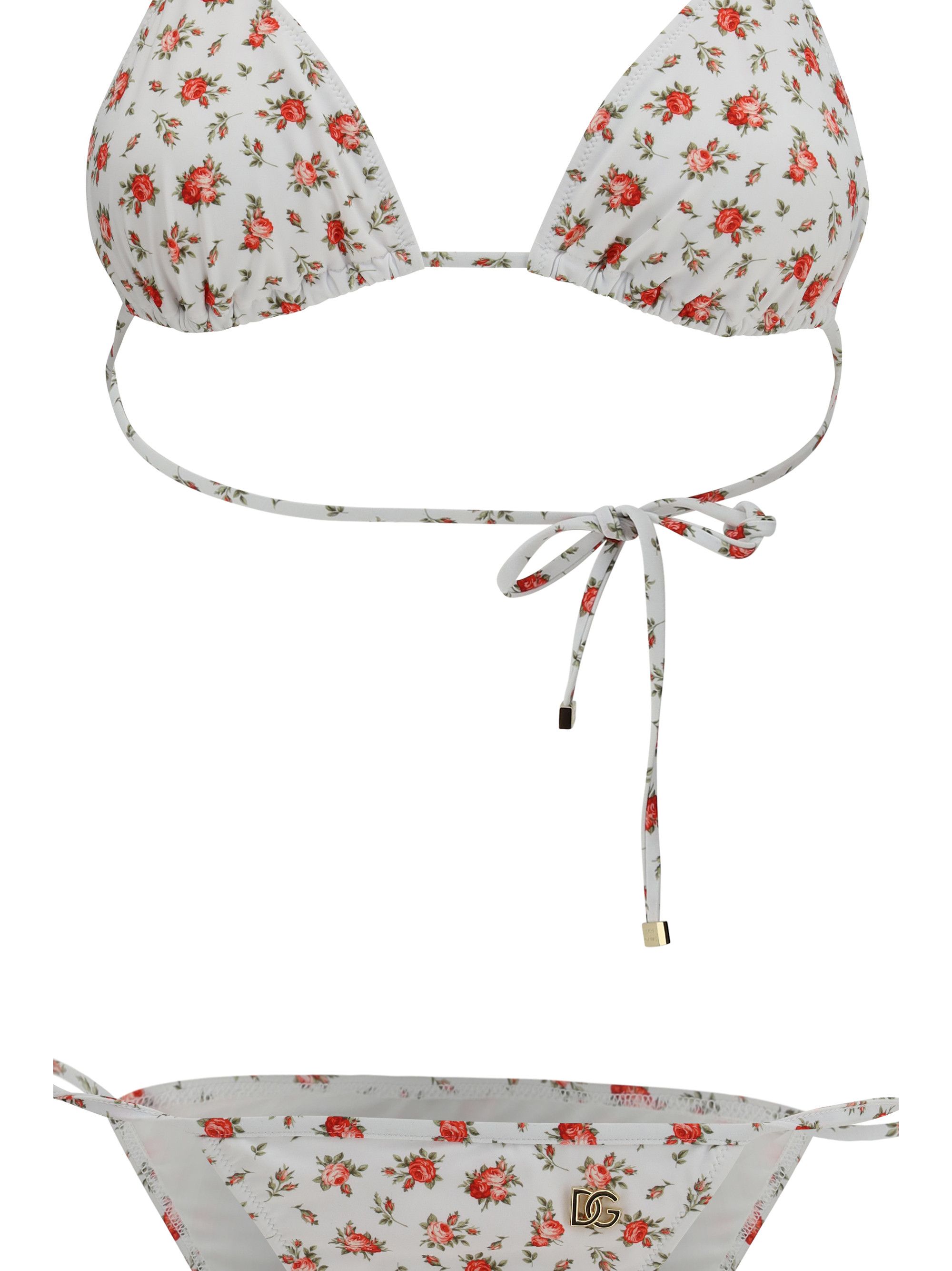 Dolce & Gabbana Triangle Bikini with Roselline print Size M / US 6-8 / IT 42-44 - 3 Thumbnail