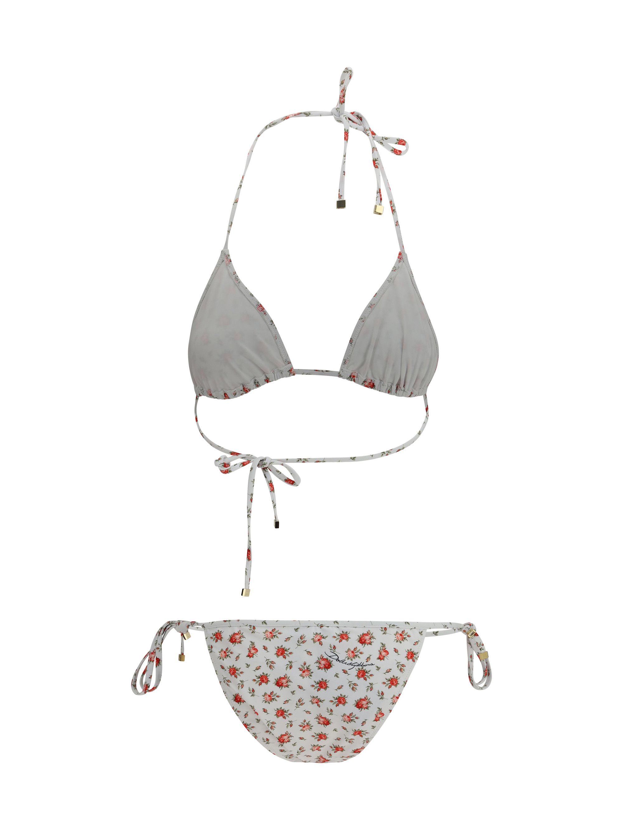 Dolce & Gabbana Triangle Bikini with Roselline print Size M / US 6-8 / IT 42-44 - 2 Thumbnail