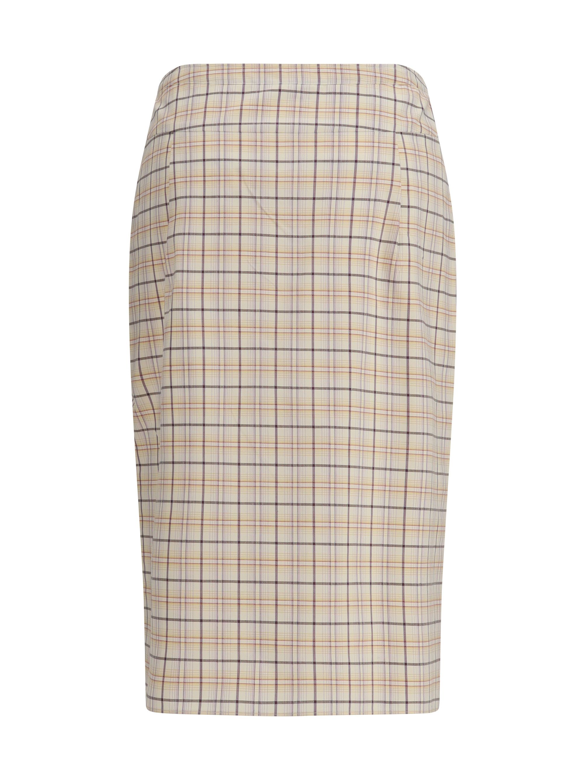 Prada Checked Cotton Poplin Pencil Skirt Size 28" / US 6 / IT 42 - 2 Thumbnail