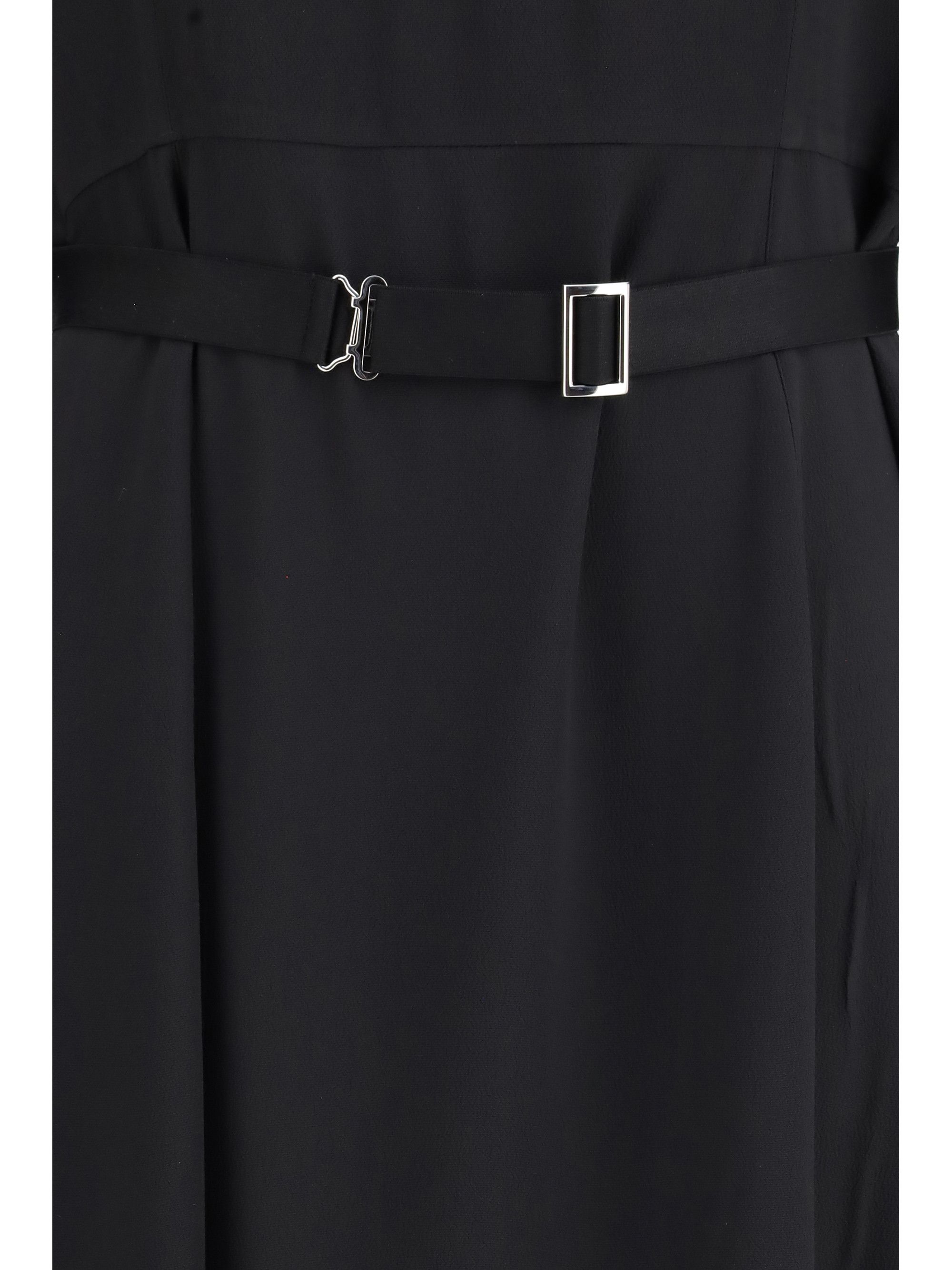Prada Wool and silk midi Dress Size M / US 6-8 / IT 42-44 - 3 Thumbnail