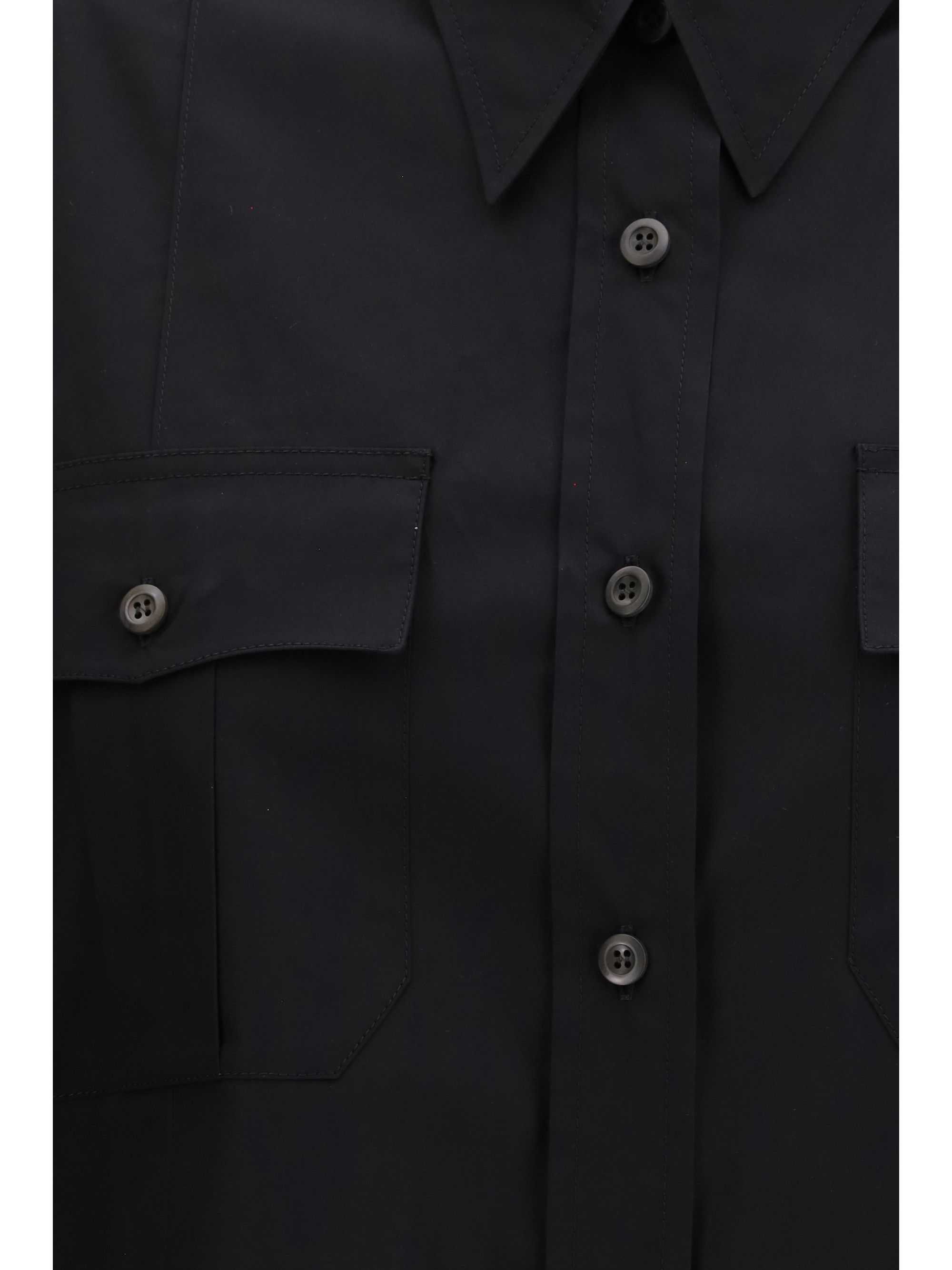 Prada Short-sleeve poplin Shirt Size M / US 6-8 / IT 42-44 - 3 Thumbnail