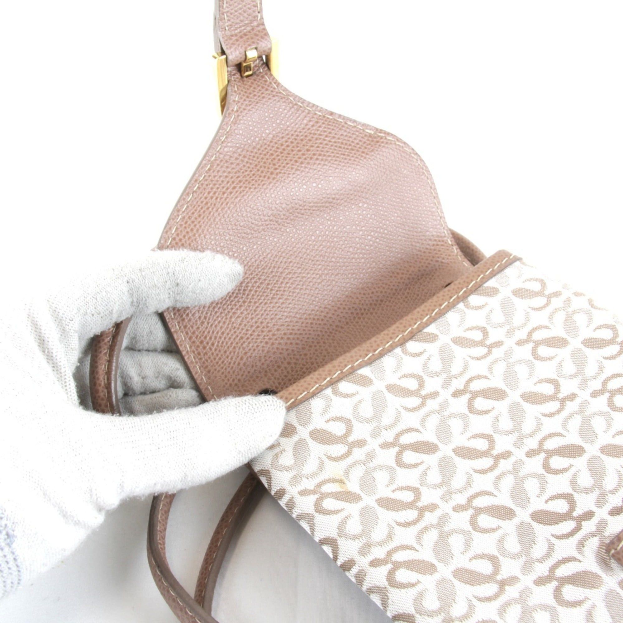Loewe LOEWE Repeat Anagram Mini Shoulder Bag with Dust Bag, Canvas, Beige, 140g, Women's Pouch Size ONE SIZE - 10 Thumbnail