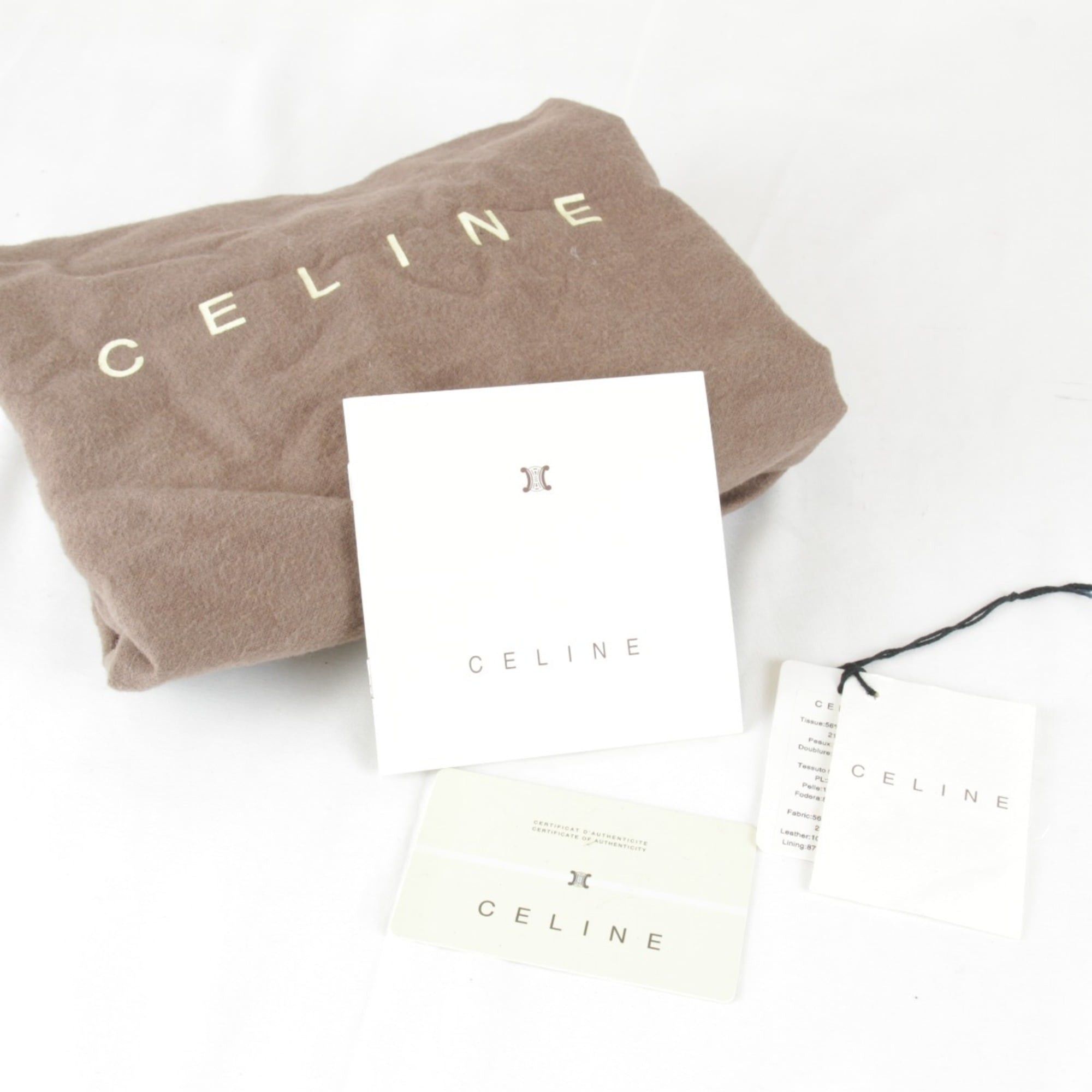 Celine CELINE Macadam pattern beige canvas handbag, 980g, women's Boston bag. Size ONE SIZE - 14 Thumbnail