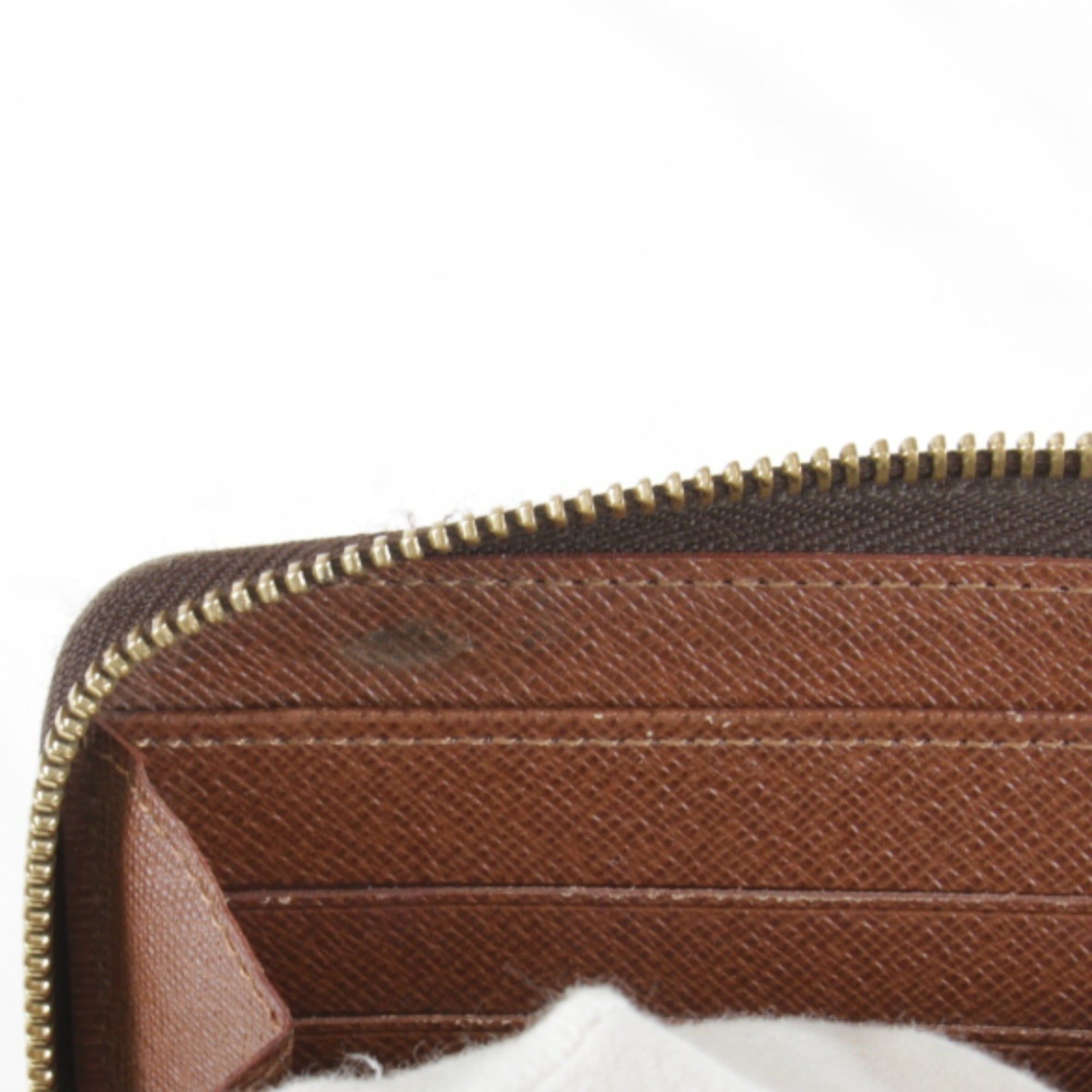 Louis Vuitton LOUIS VUITTON Zippy Wallet M42616, Monogram Canvas, Brown, Women's Size ONE SIZE - 10 Thumbnail