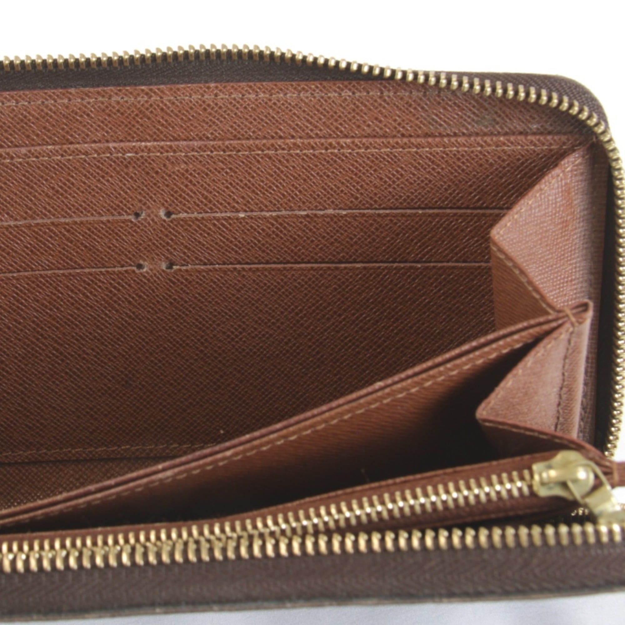 Louis Vuitton LOUIS VUITTON Zippy Wallet M42616, Monogram Canvas, Brown, Women's Size ONE SIZE - 9 Thumbnail