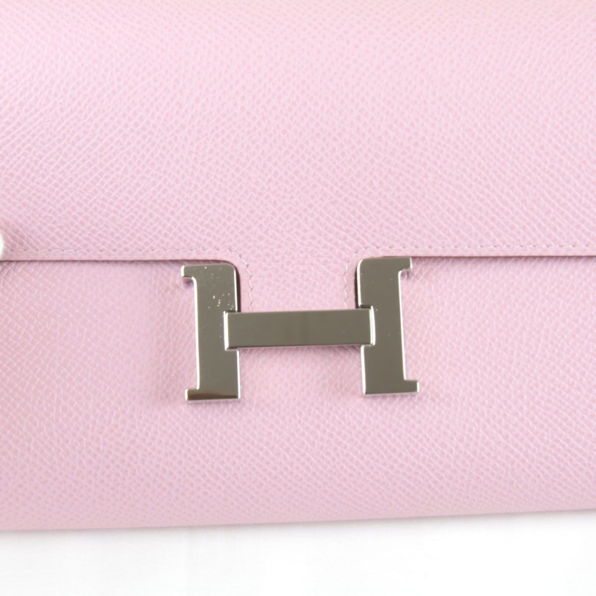Hermes HERMES Constance Two Go Z-stamped shoulder bag, leather, pink, women's, mini size, pochette. Size ONE SIZE - 5 Thumbnail