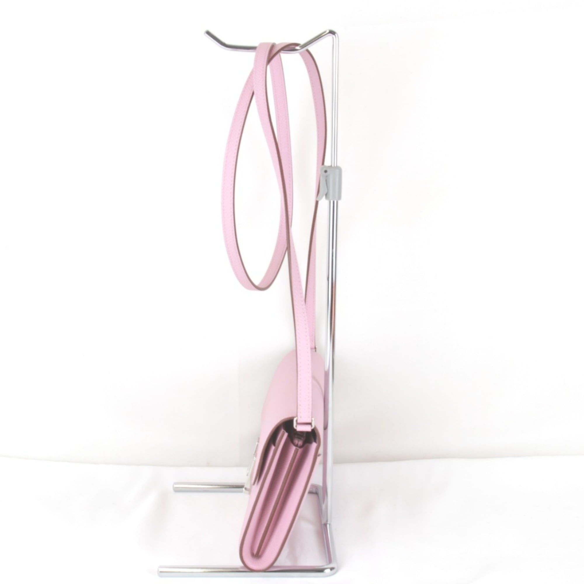 Hermes HERMES Constance Two Go Z-stamped shoulder bag, leather, pink, women's, mini size, pochette. Size ONE SIZE - 3 Thumbnail