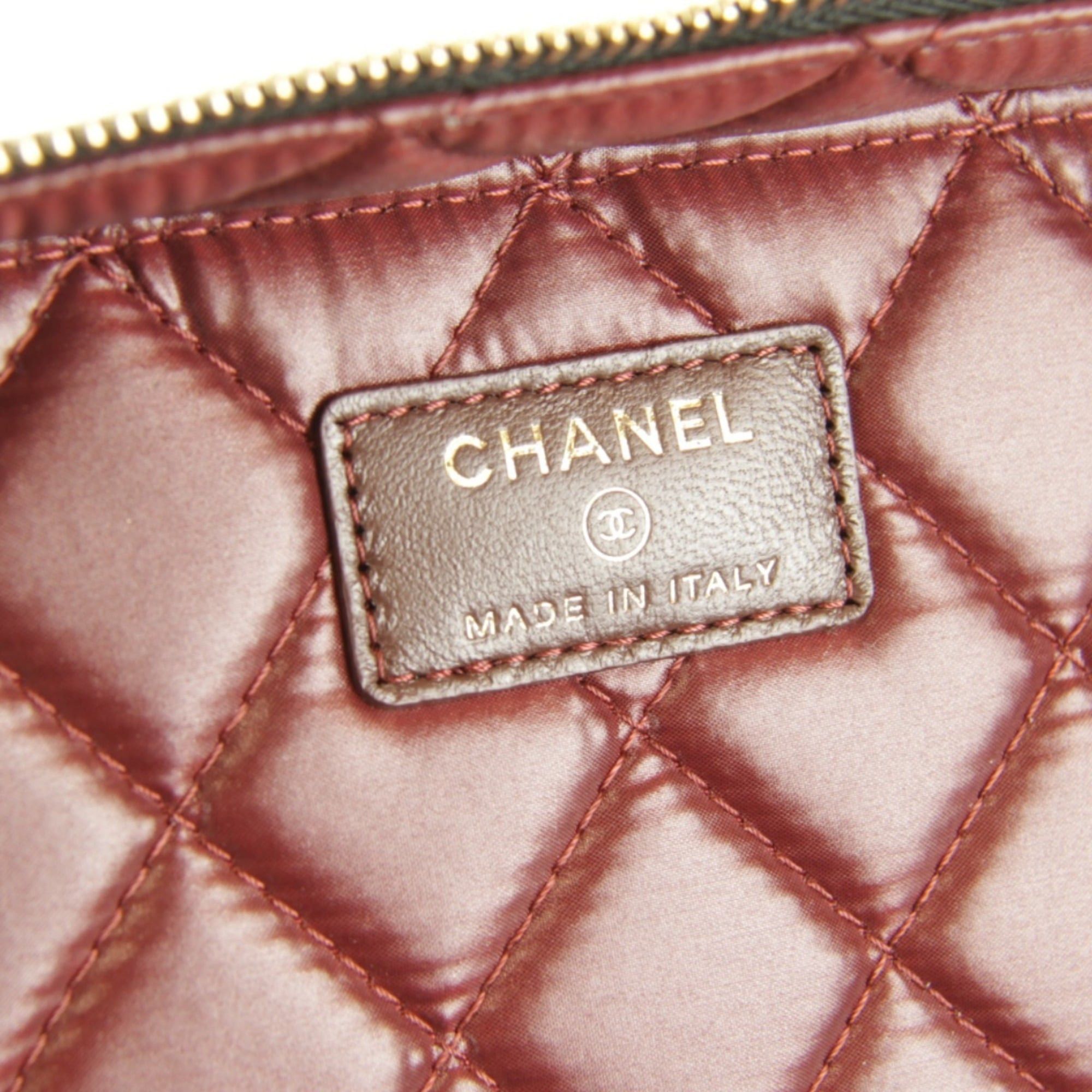 Chanel CHANEL Matelassé Vanity Bag, Lambskin, Black, Women's Size ONE SIZE - 13 Thumbnail