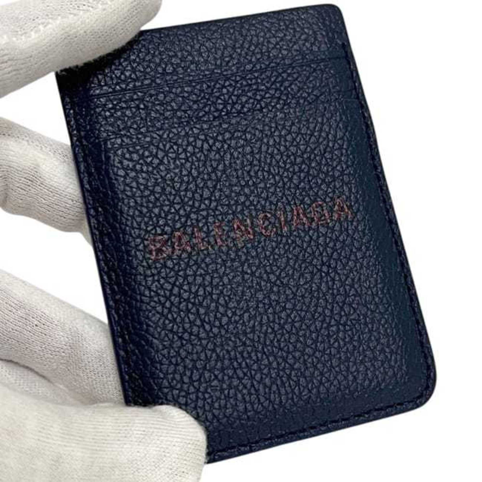 Balenciaga Balenciaga Card Case, Navy Blue, 675835, Smartphone Holder, Leather, BALENCIAGA Size ONE SIZE - 4 Thumbnail