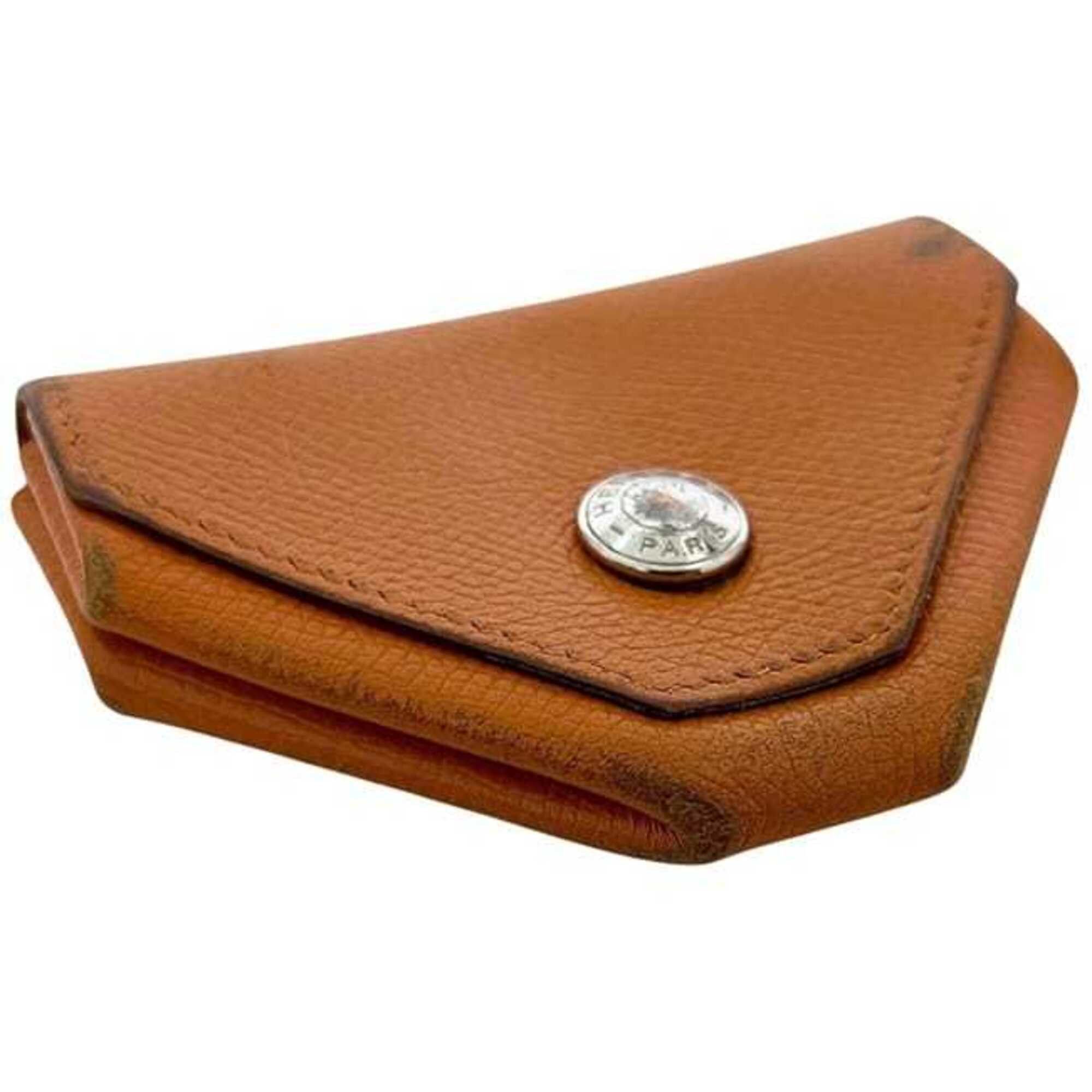 Hermes Hermes coin case, Vanquatriole, orange, leather, Veau Epsom. Size ONE SIZE - 7 Thumbnail