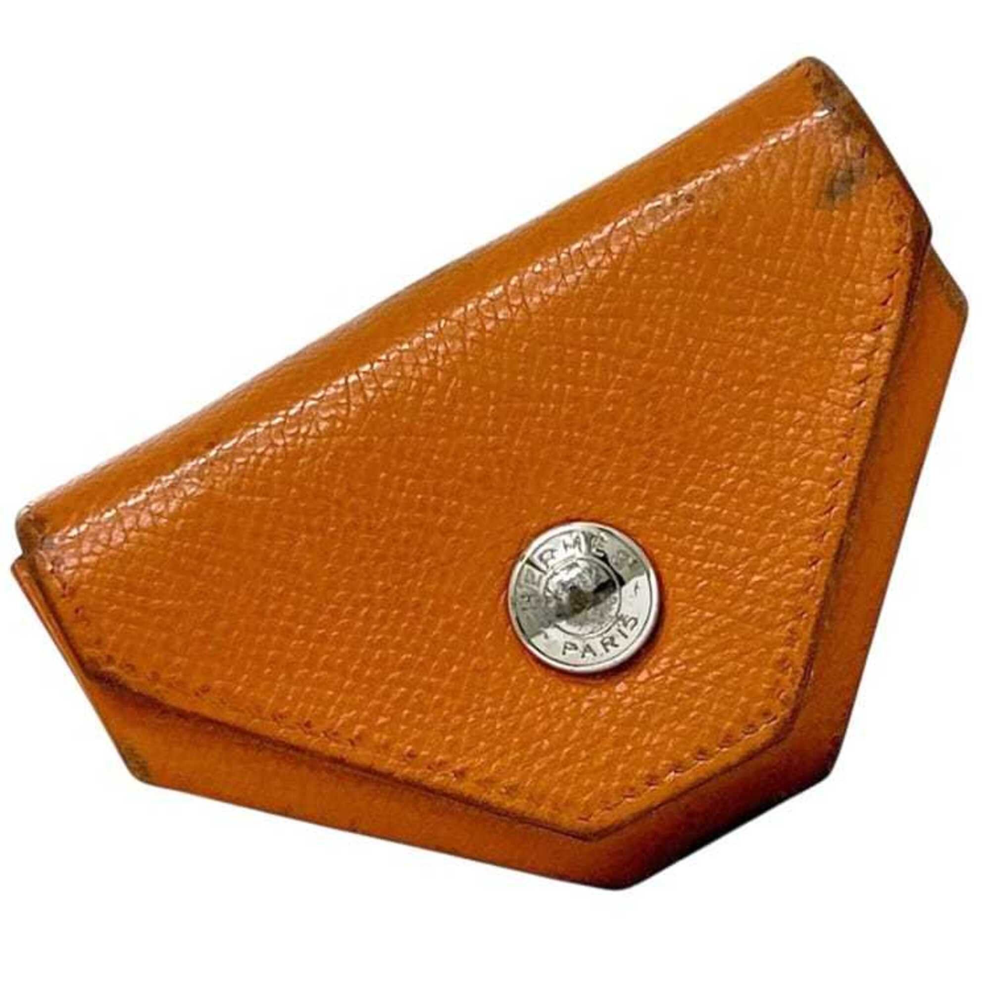 Hermes Hermes coin case, Vanquatriole, orange, leather, Veau Epsom. Size ONE SIZE - 2 Thumbnail