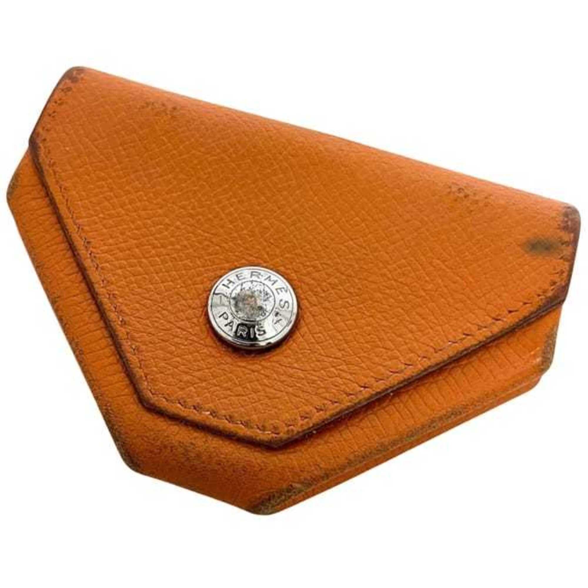 Hermes Hermes coin case, Vanquatriole, orange, leather, Veau Epsom. Size ONE SIZE - 6 Thumbnail