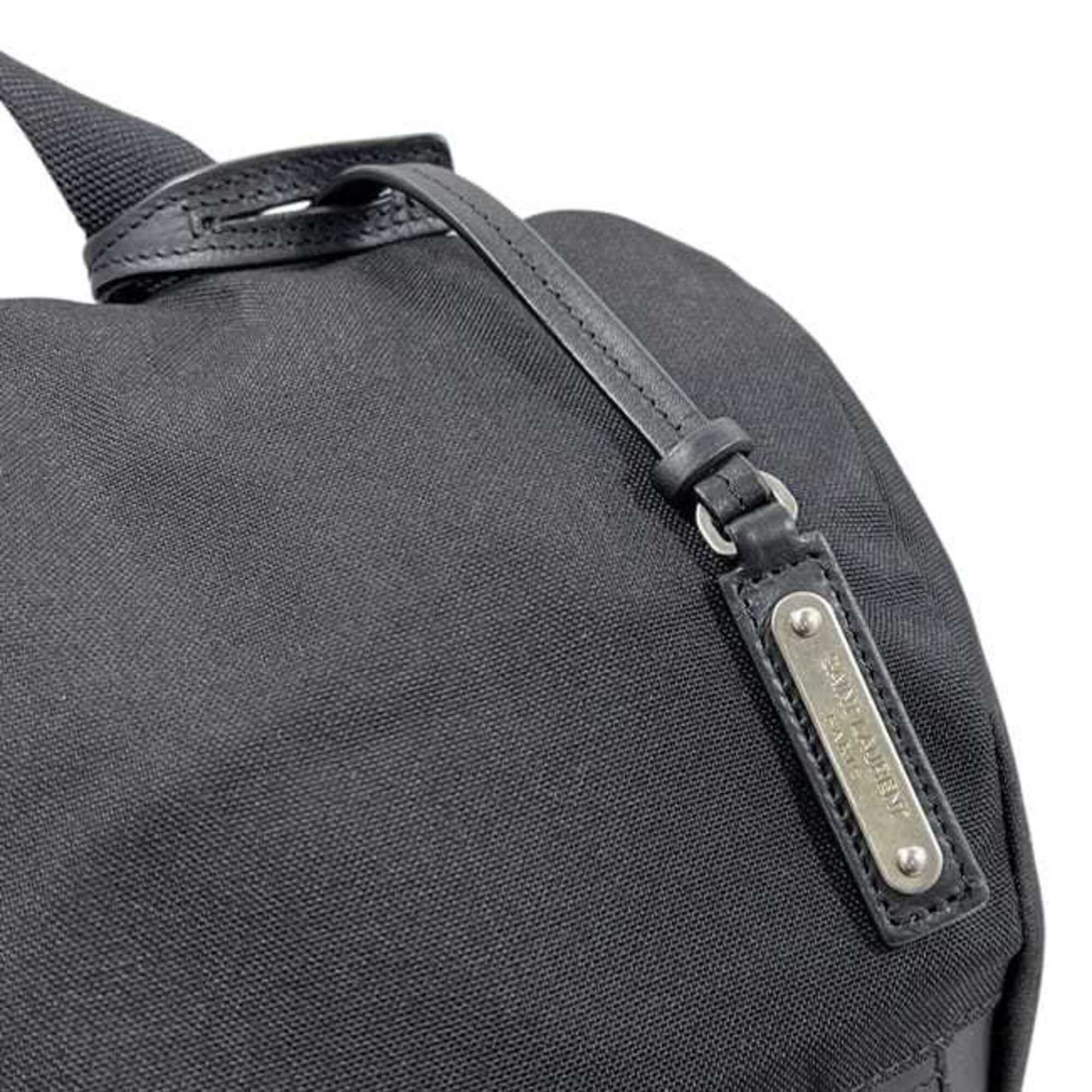 Saint Laurent Paris Saint Laurent Backpack Rocksack Black PLB468008 Canvas Leather 1117 SAINT LAURENT PARIS Size ONE SIZE - 8 Thumbnail