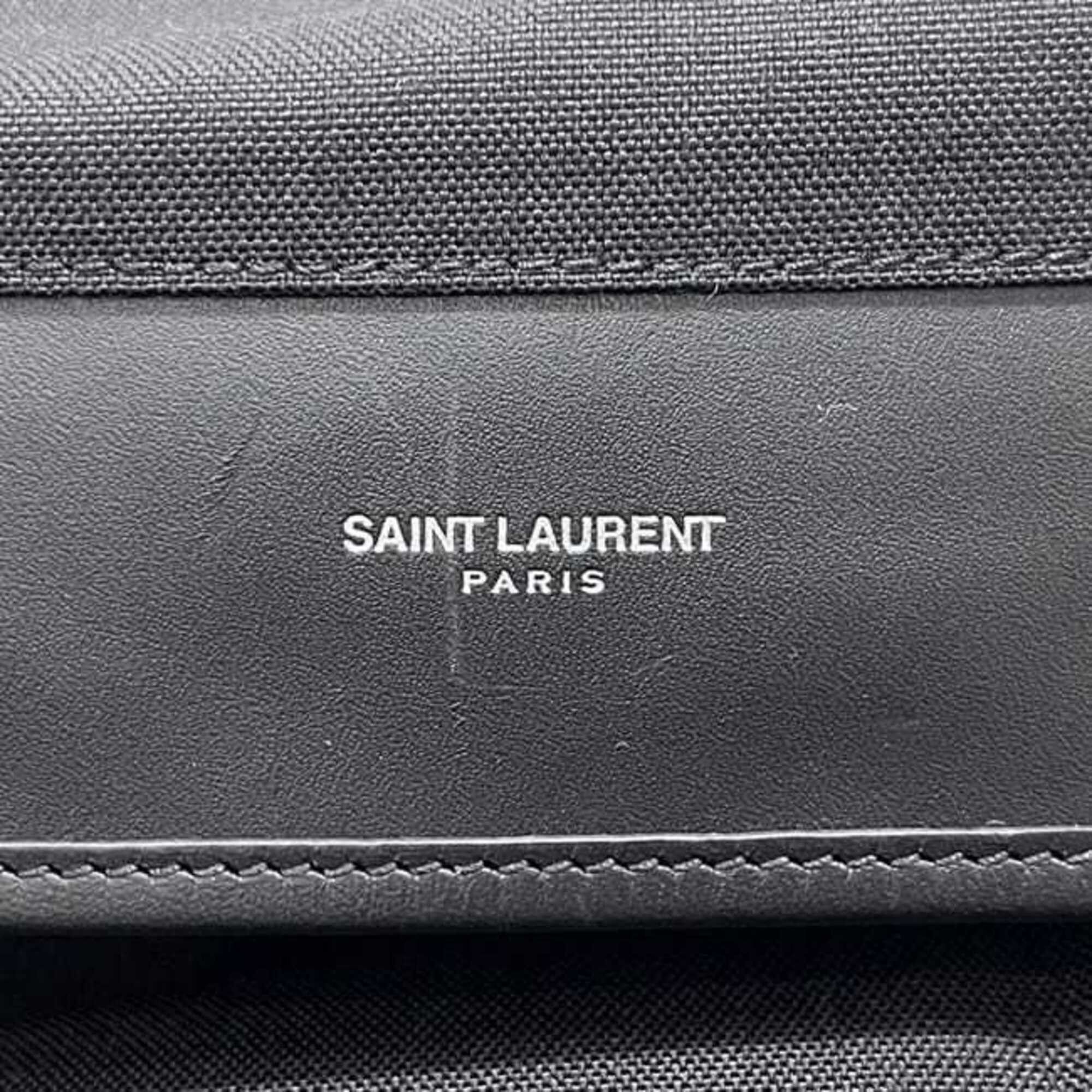 Saint Laurent Paris Saint Laurent Backpack Rocksack Black PLB468008 Canvas Leather 1117 SAINT LAURENT PARIS Size ONE SIZE - 7 Thumbnail