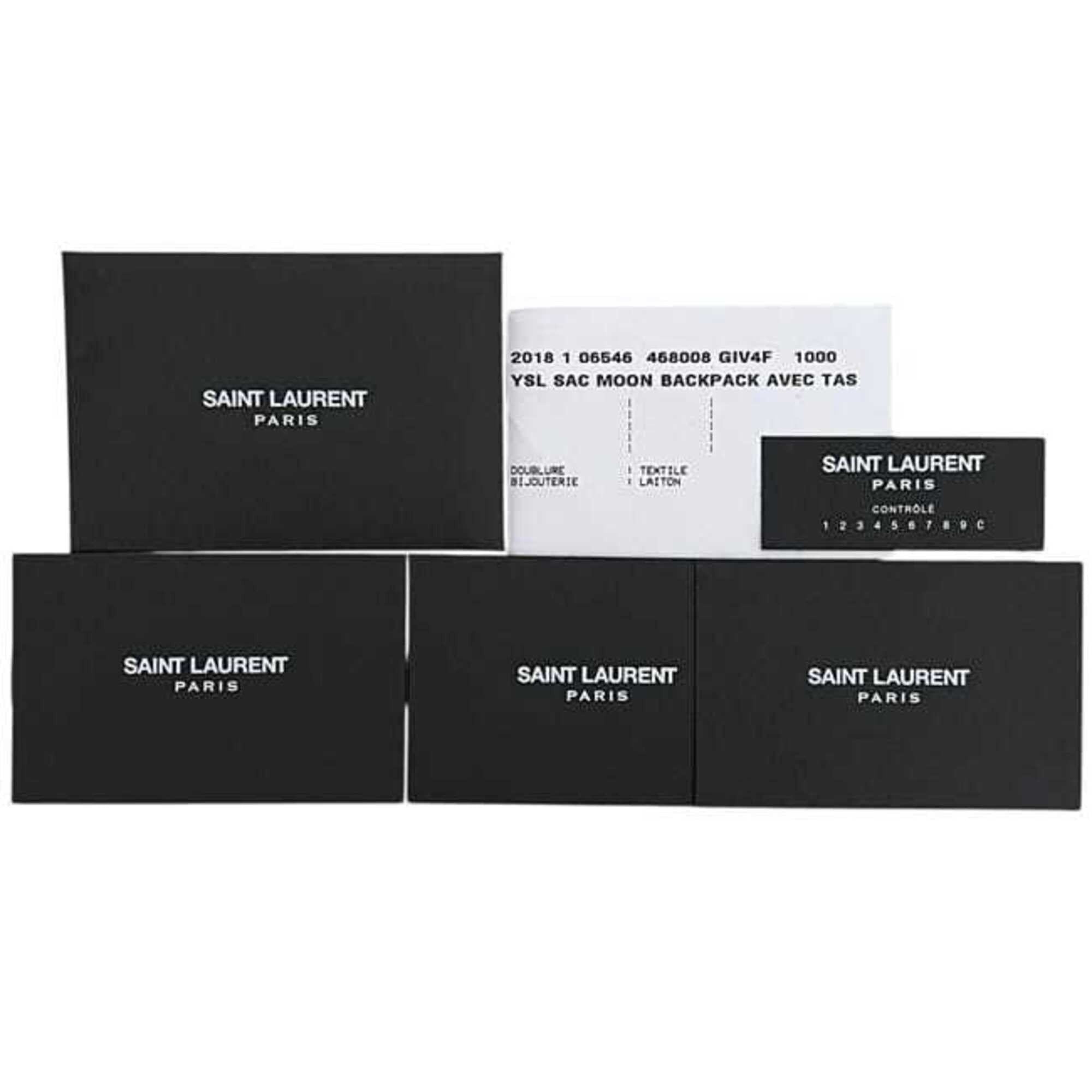 Saint Laurent Paris Saint Laurent Backpack Rocksack Black PLB468008 Canvas Leather 1117 SAINT LAURENT PARIS Size ONE SIZE - 11 Thumbnail