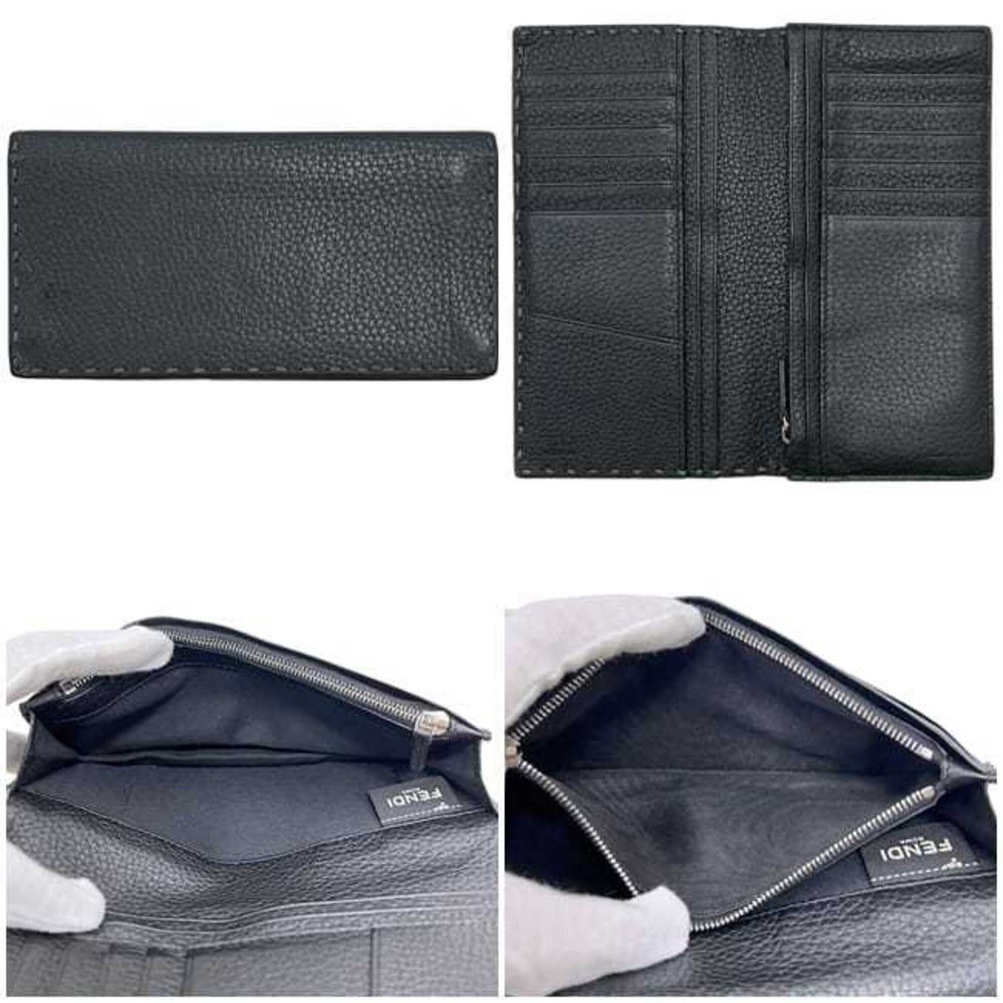 Fendi Fendi Bi-fold Long Wallet, Gray, 7M0186, Leather, 072 208 1835 FENDI Size ONE SIZE - 3 Thumbnail
