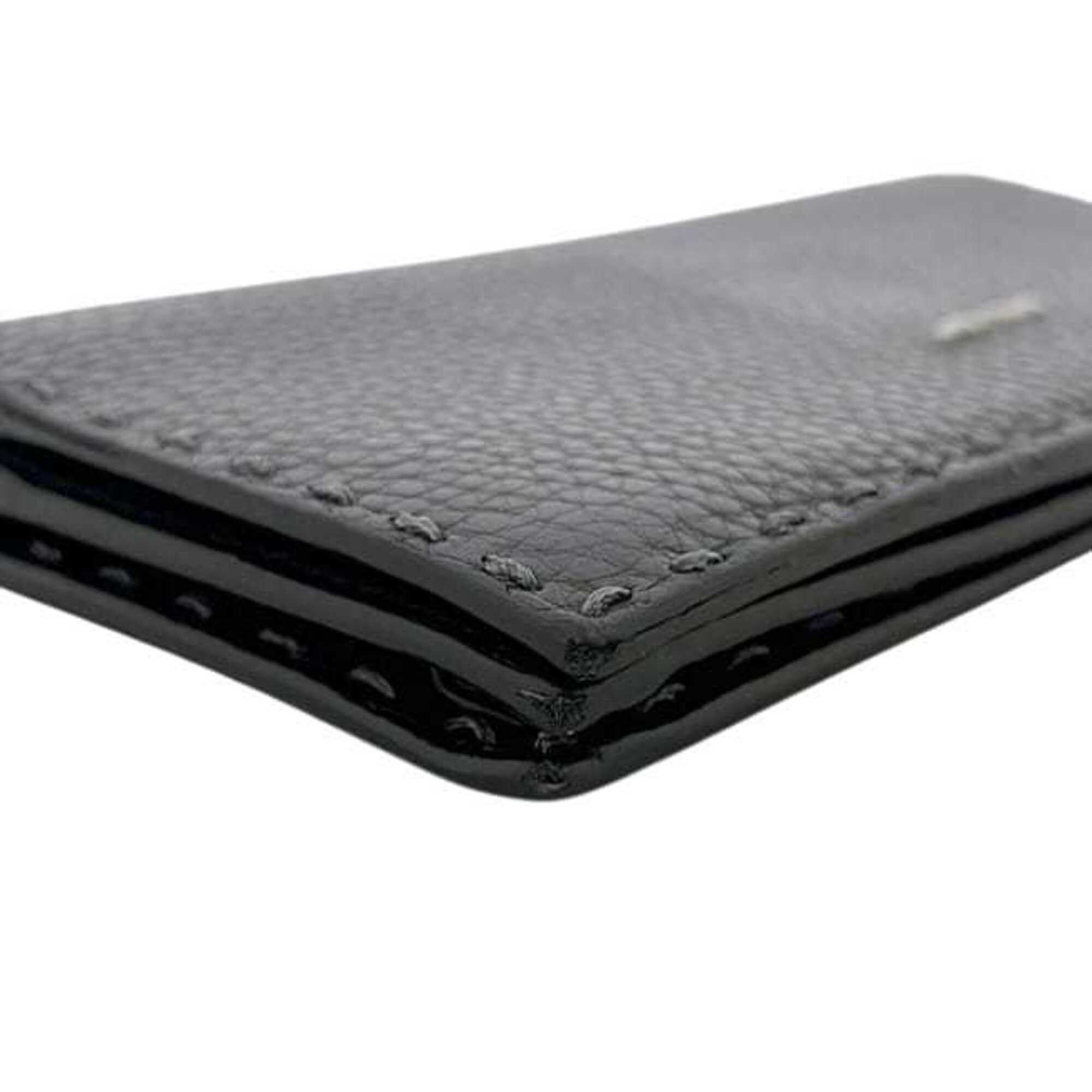 Fendi Fendi Bi-fold Long Wallet, Gray, 7M0186, Leather, 072 208 1835 FENDI Size ONE SIZE - 9 Thumbnail