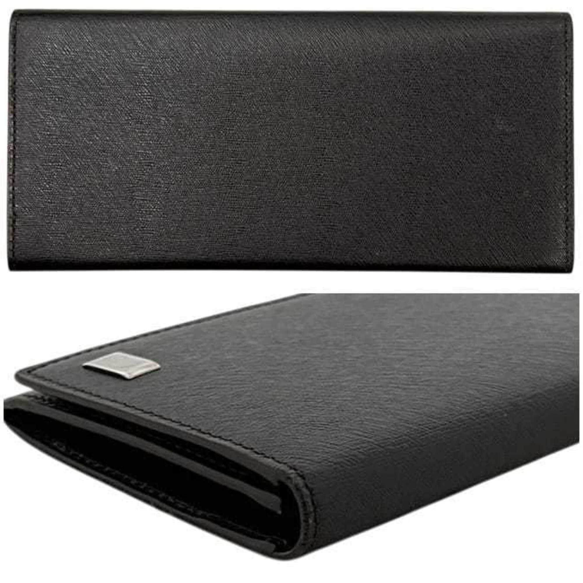 Alfred Dunhill Dunhill bi-fold long wallet, dark brown, Sidecar design, leather. Size ONE SIZE - 3 Thumbnail