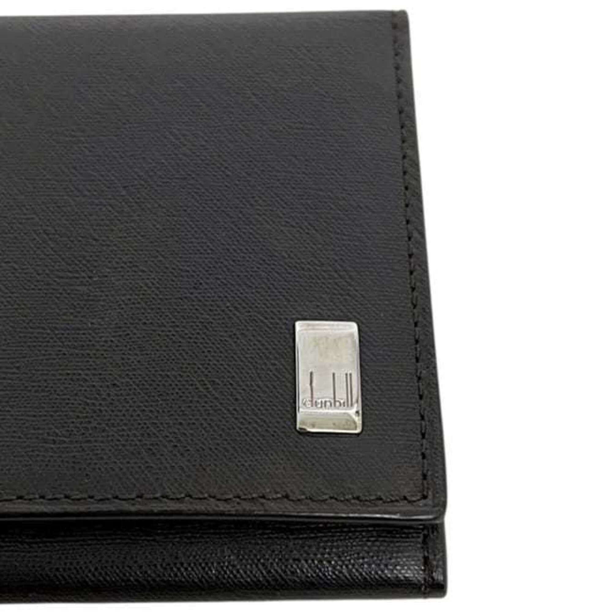 Alfred Dunhill Dunhill bi-fold long wallet, dark brown, Sidecar design, leather. Size ONE SIZE - 7 Thumbnail