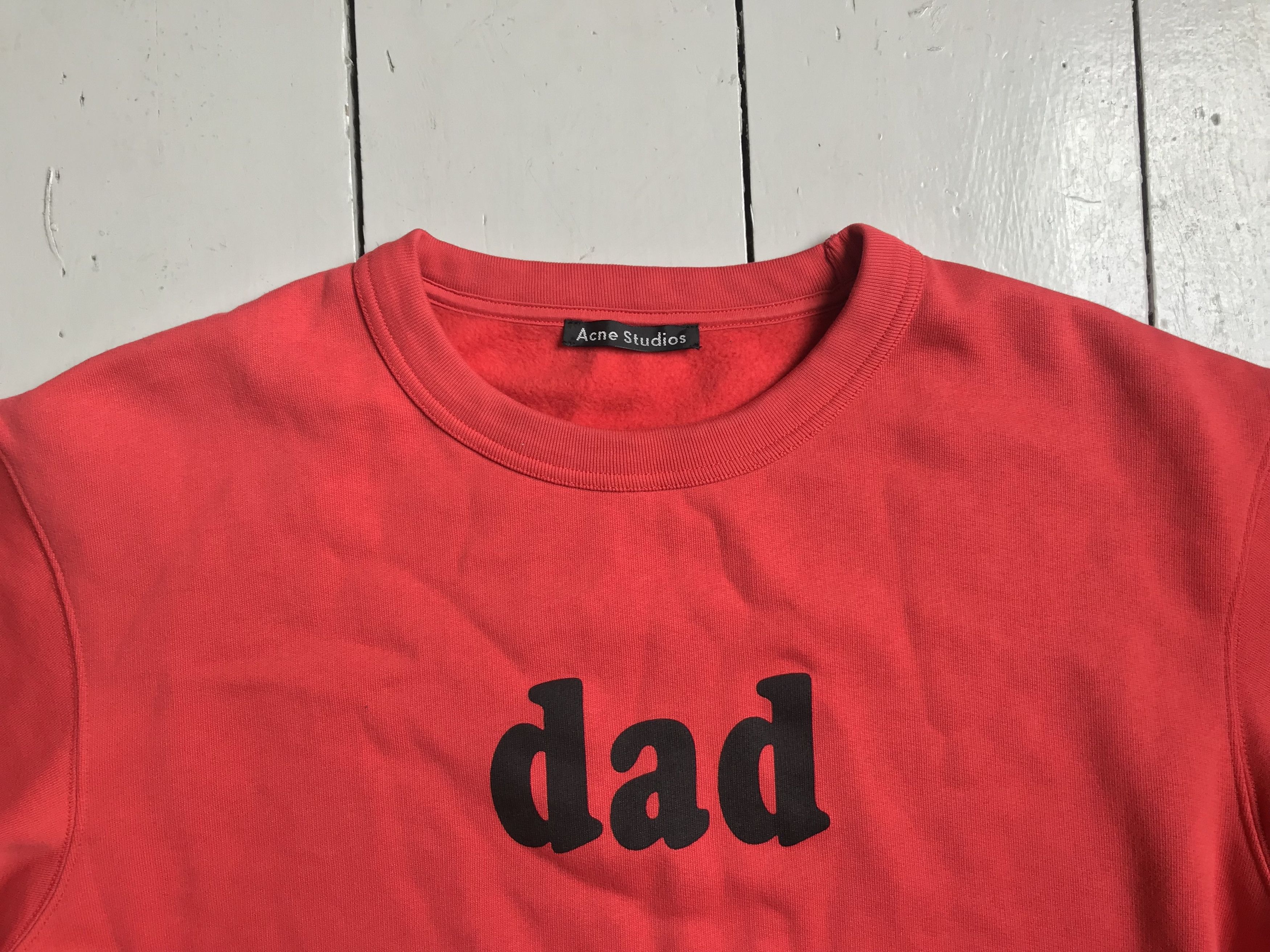 Acne dad sweatshirt clearance