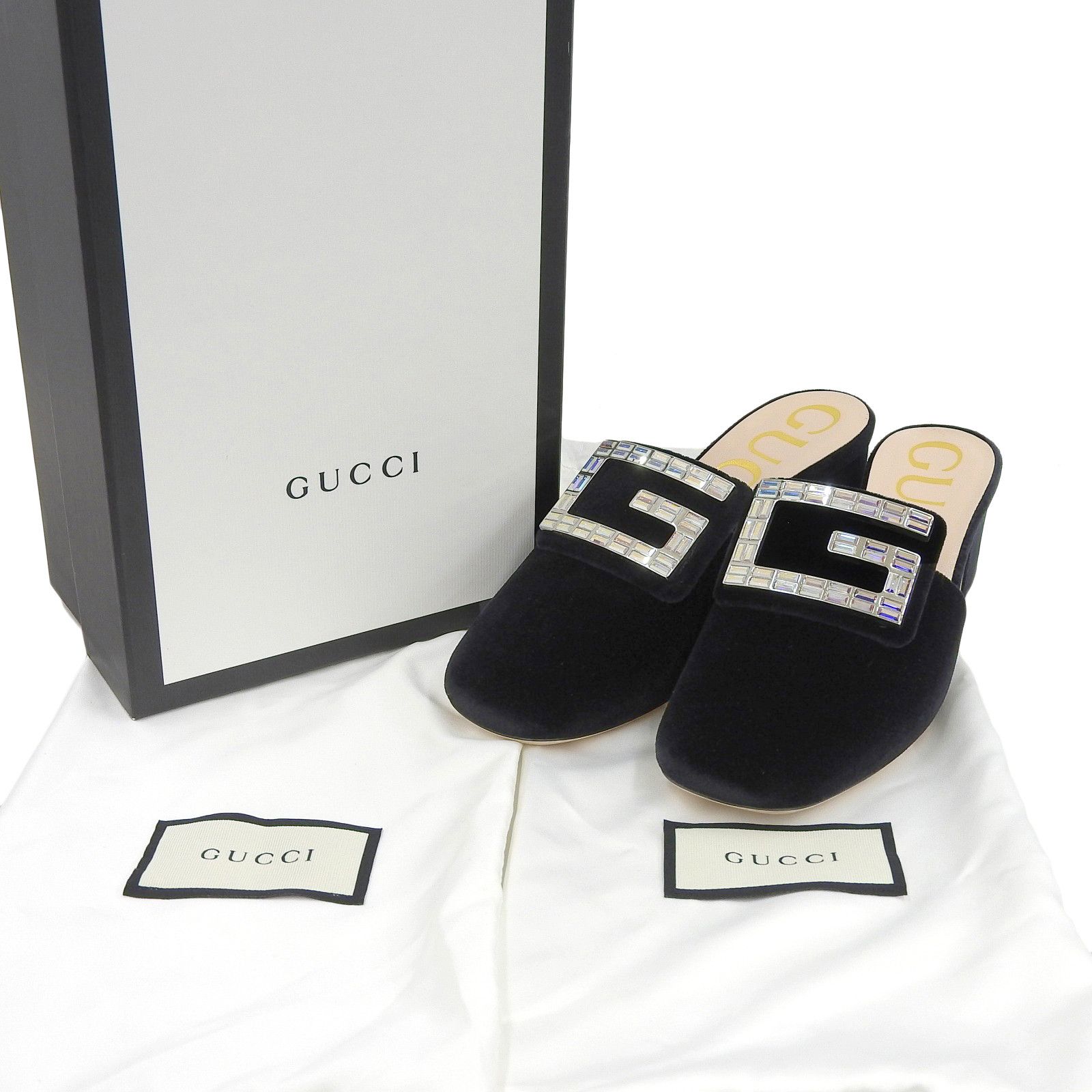 Gucci Gucci Gucci Softy Velvet Mule Textile Shoes 551438 DUTY FREE for USA Size ONE SIZE - 2 Thumbnail