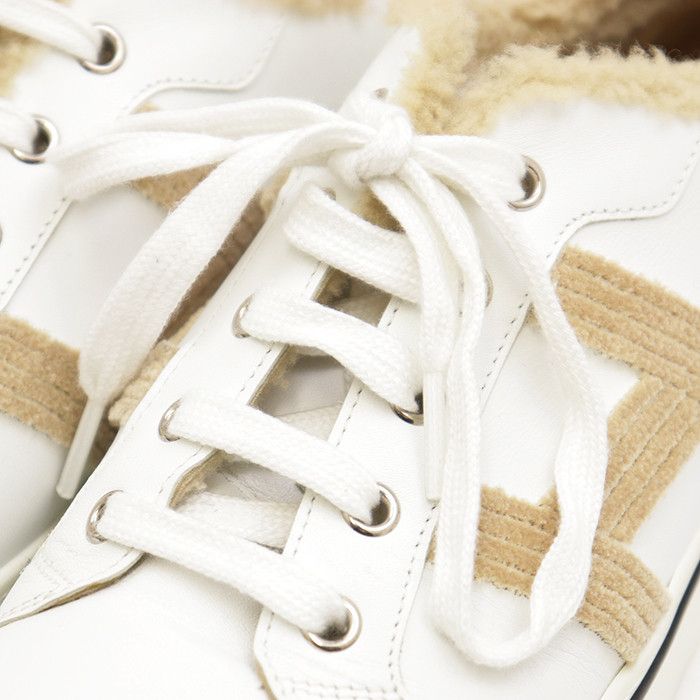 Hermes Hermes Hermes Dare Leather Sneakers Leather Shoes DUTY FREE for USA Size ONE SIZE - 3 Thumbnail
