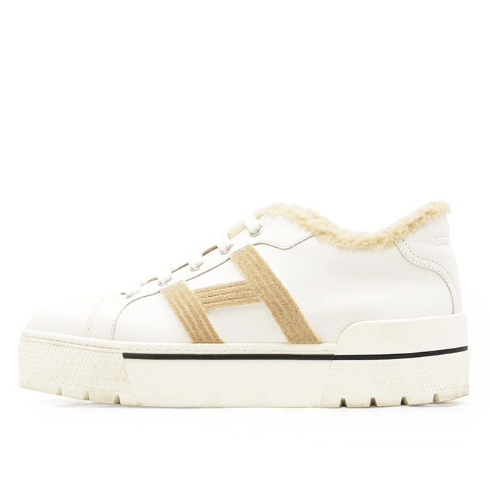 Hermes Hermes Hermes Dare Leather Sneakers Leather Shoes DUTY FREE for USA Size ONE SIZE - 4 Thumbnail