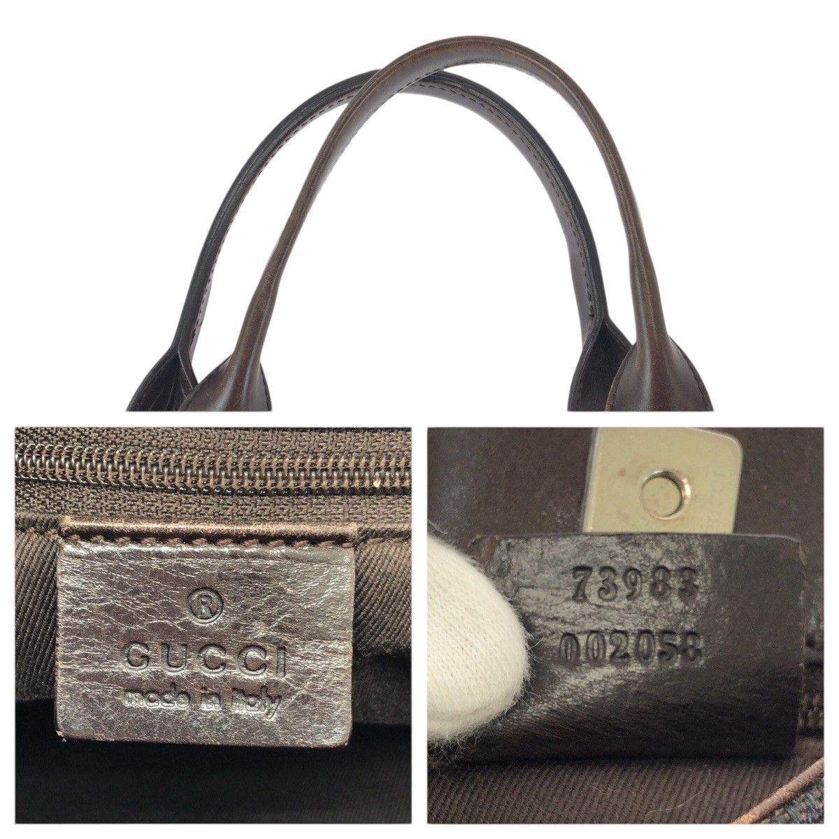 Gucci Gucci Gucci GG Canvas Leather 2way Bag Textile Shoulder Bag 73983 DUTY FREE for USA Size ONE SIZE - 6 Thumbnail