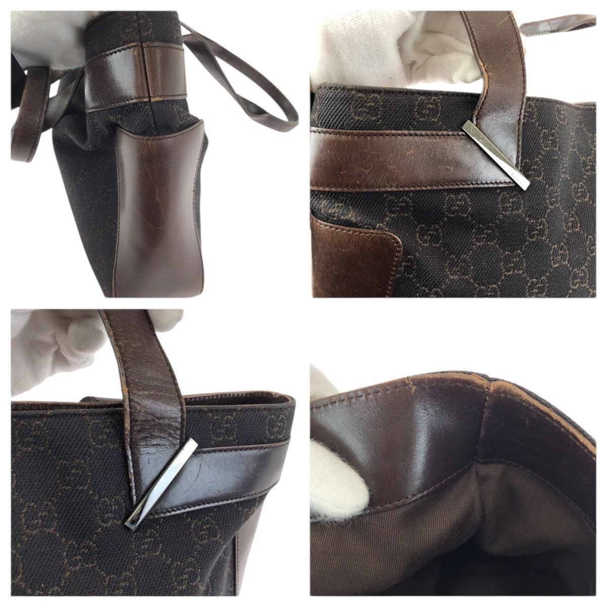 Gucci Gucci Gucci GG Canvas Leather 2way Bag Textile Shoulder Bag 73983 DUTY FREE for USA Size ONE SIZE - 5 Thumbnail
