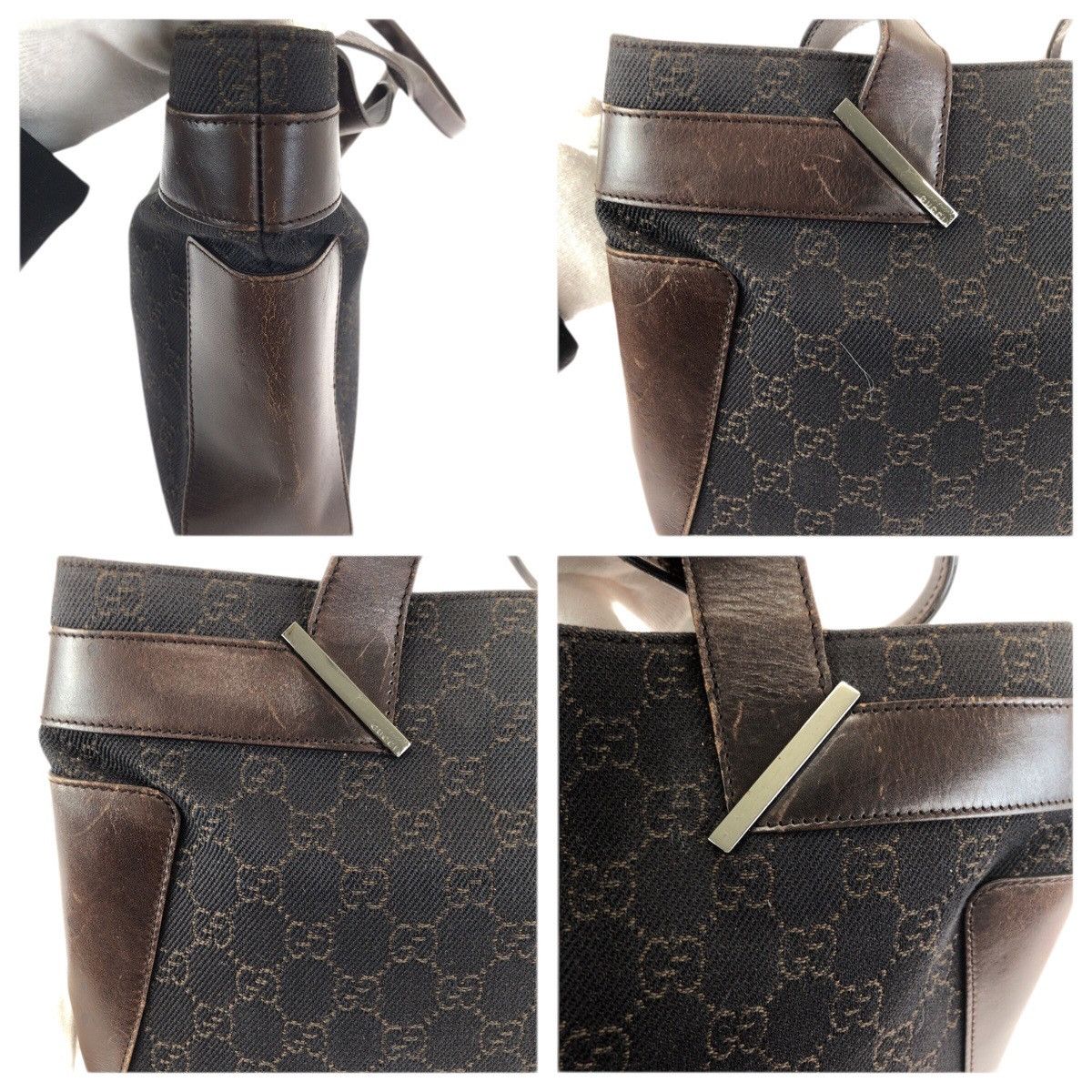 Gucci Gucci Gucci GG Canvas Leather 2way Bag Textile Shoulder Bag 73983 DUTY FREE for USA Size ONE SIZE - 4 Thumbnail