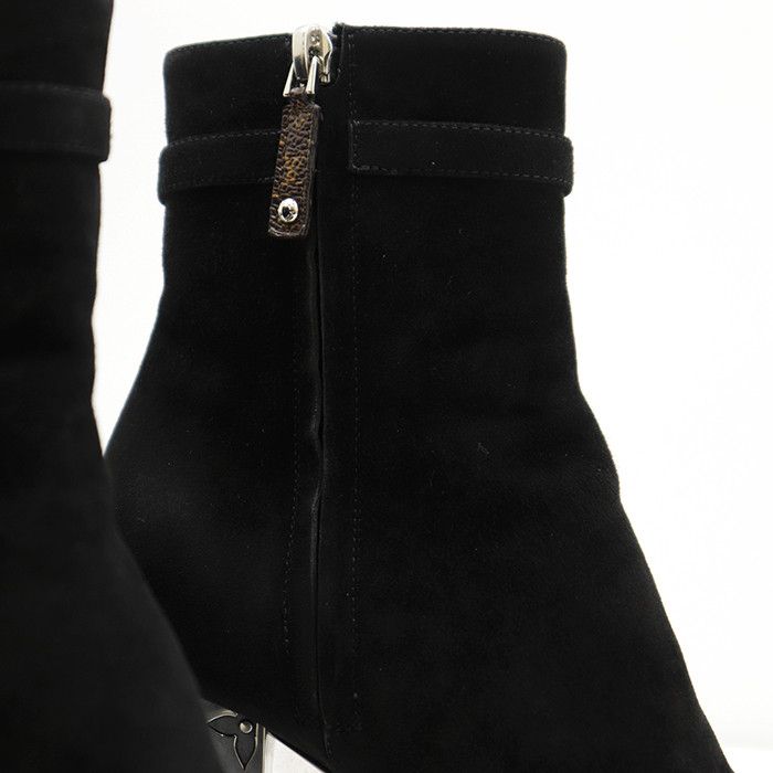 Louis Vuitton Louis Vuitton Louis Vuitton Metal Monogram Flower Heel Suede Boots Leather Shoes DUTY FREE for USA Size ONE SIZE - 11 Thumbnail
