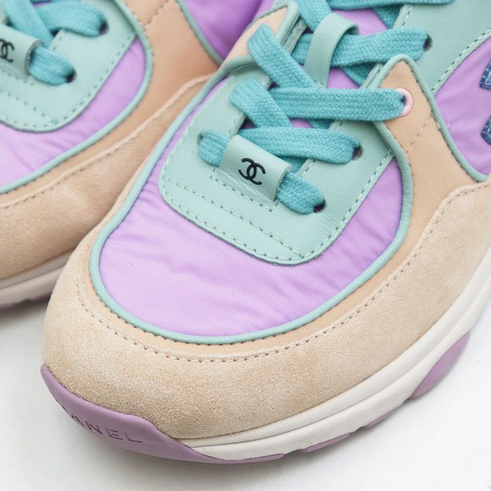 Chanel Chanel Chanel Suede Sneakers Leather Shoes G34360 DUTY FREE for USA Size ONE SIZE - 2 Thumbnail