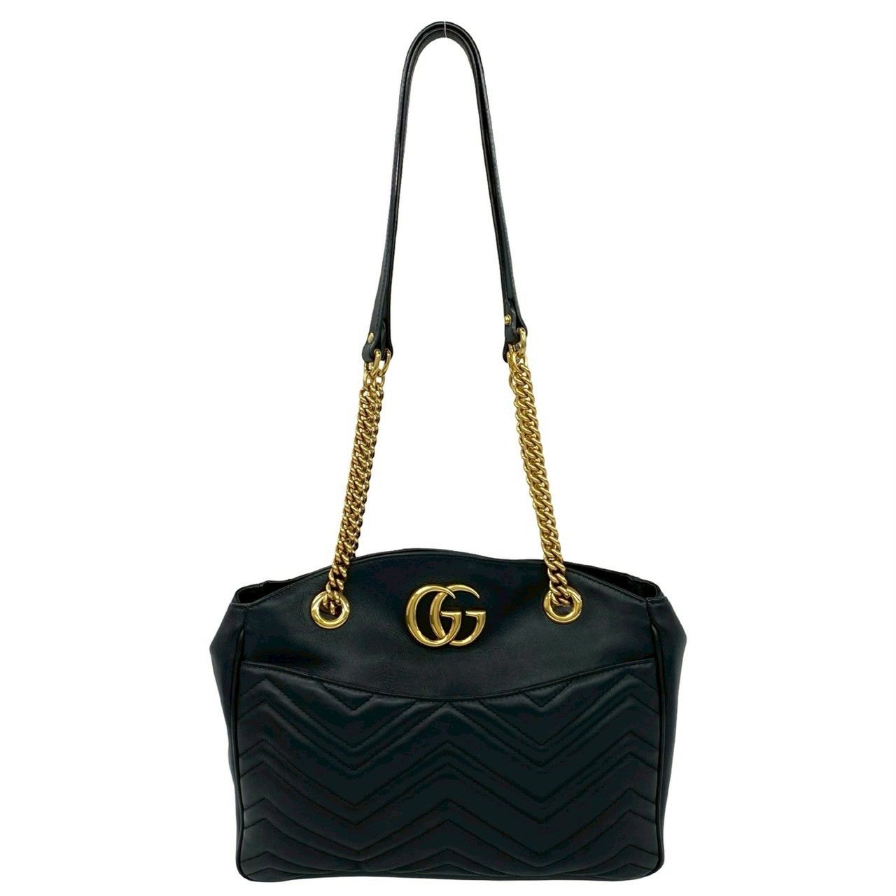 Gucci Gucci Gucci GG Marmont Leather Tote Bag Leather Shoulder Bag 443501 DUTY FREE for USA Size ONE SIZE - 2 Thumbnail