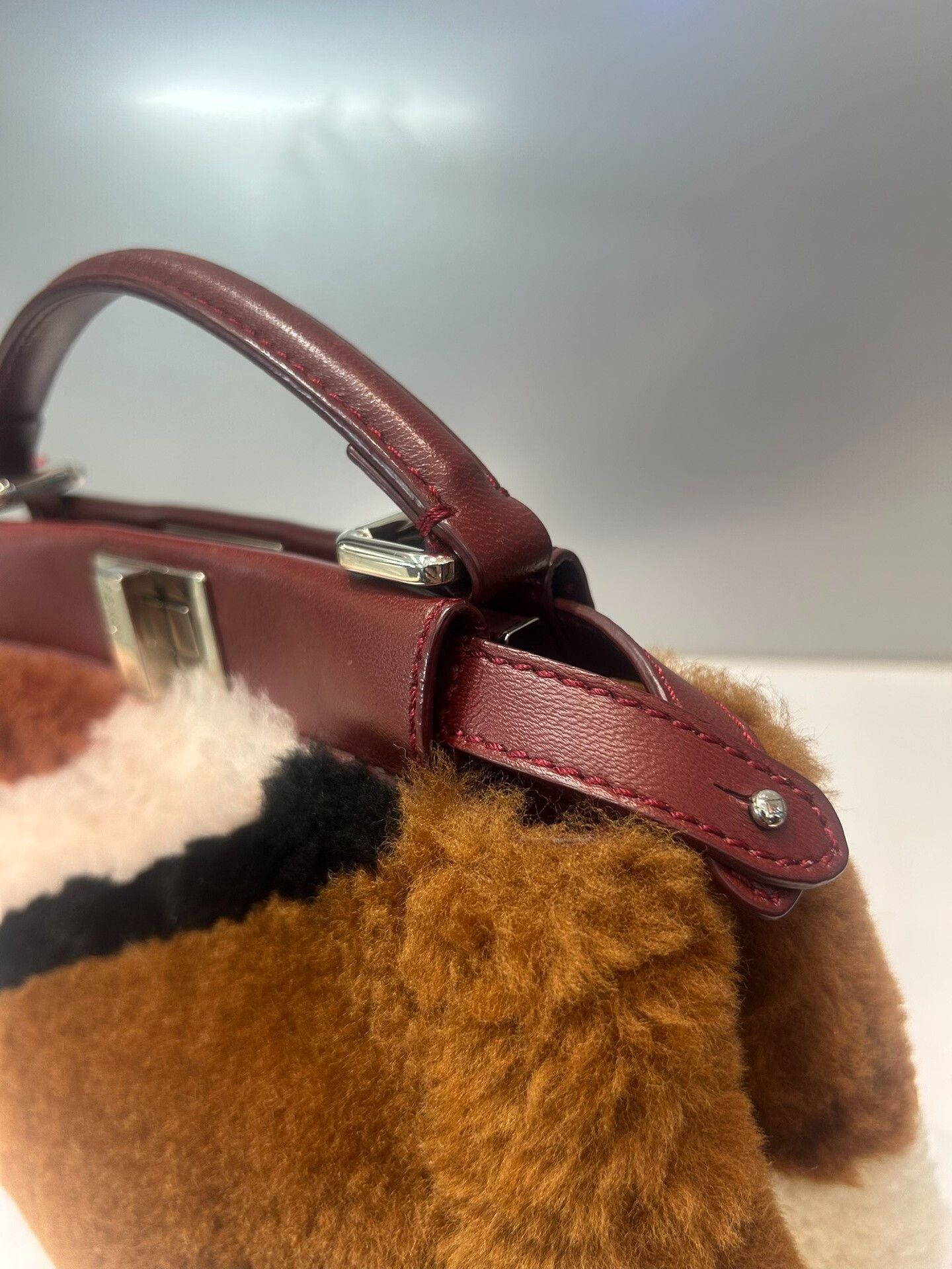 Fendi Fendi Peekaboo Leather Handbag Size ONE SIZE - 5 Thumbnail