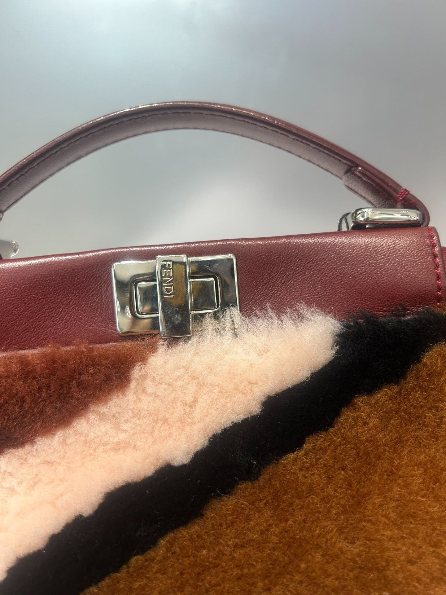 Fendi Fendi Peekaboo Leather Handbag Size ONE SIZE - 4 Thumbnail