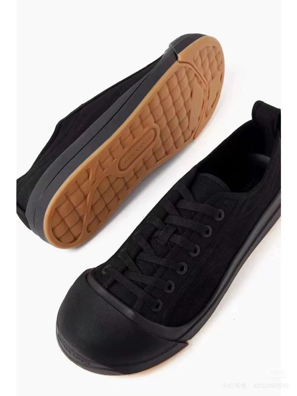 Bvlgari BV Vulcan Black Canvas Mickey Casual Shoes Size US 7 / IT 37 - 5 Thumbnail