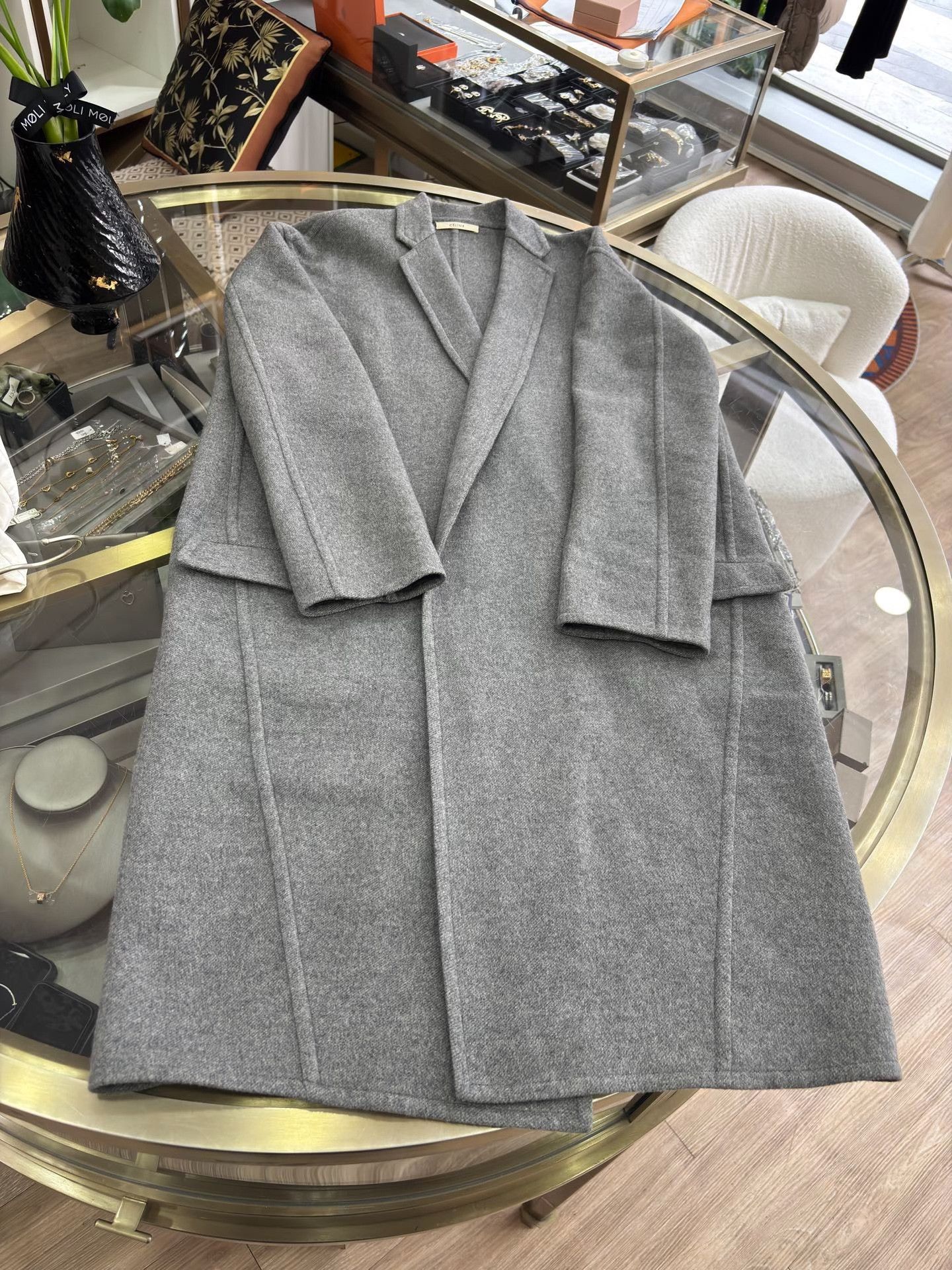 Celine Celine Phoebe Era Cashmere Coat Size XS / US 0-2 / IT 36-38 - 4 Thumbnail
