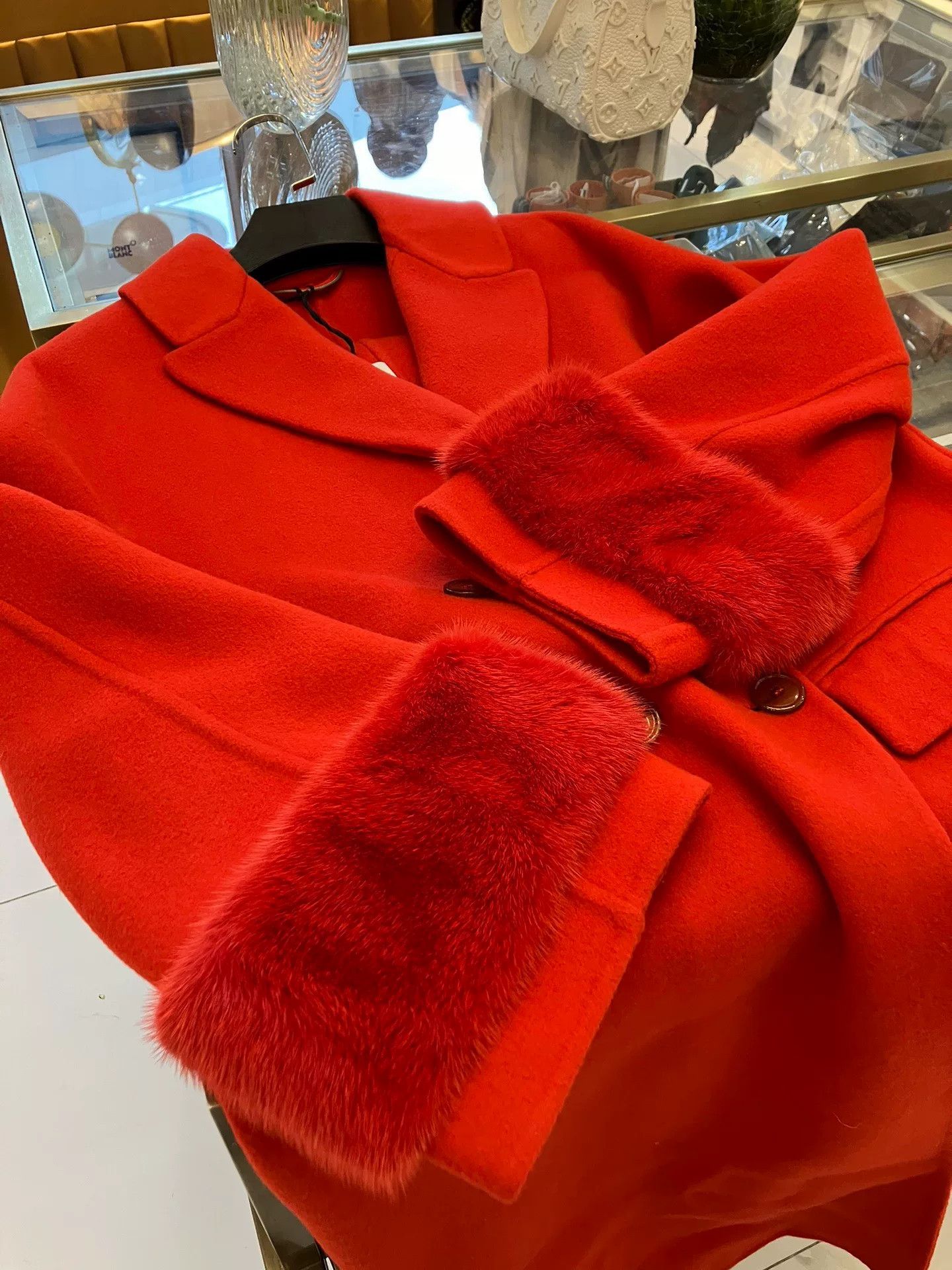 Ermanno Scervino Ermanno Scervino Red Wool Coat Size M / US 6-8 / IT 42-44 - 5 Thumbnail