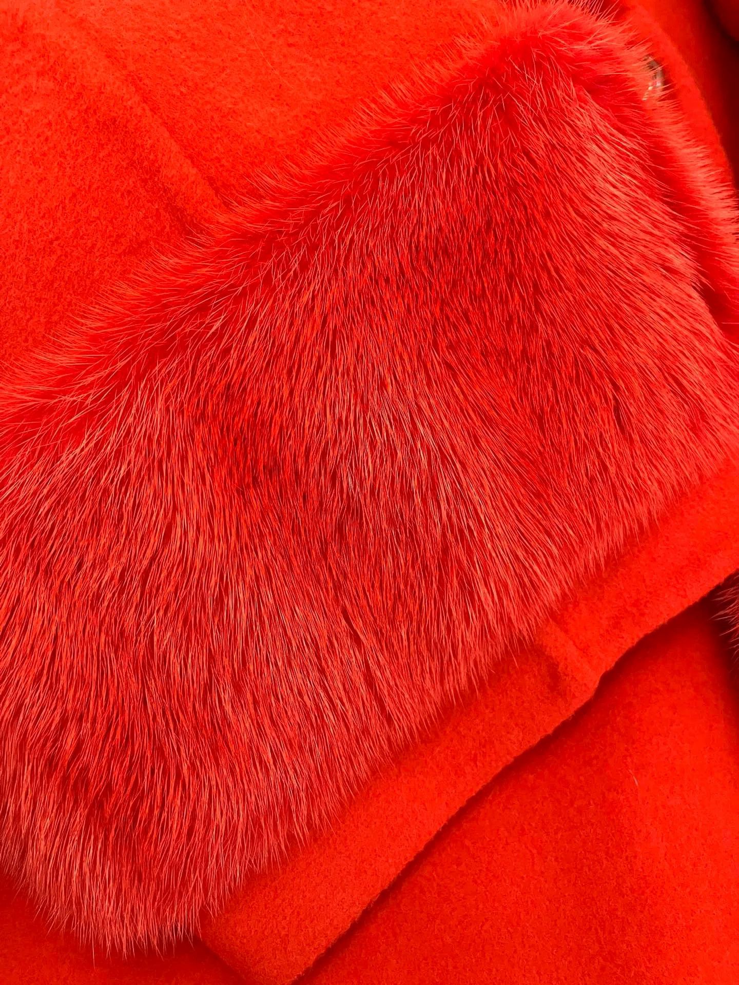 Ermanno Scervino Ermanno Scervino Red Wool Coat Size M / US 6-8 / IT 42-44 - 7 Thumbnail