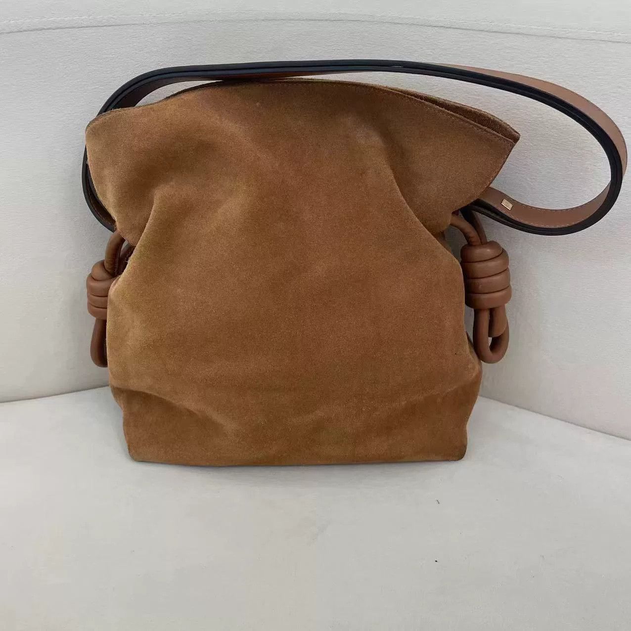 Loewe Loewe Vintage Brown Suede Crossbody Bag Size ONE SIZE - 2 Thumbnail