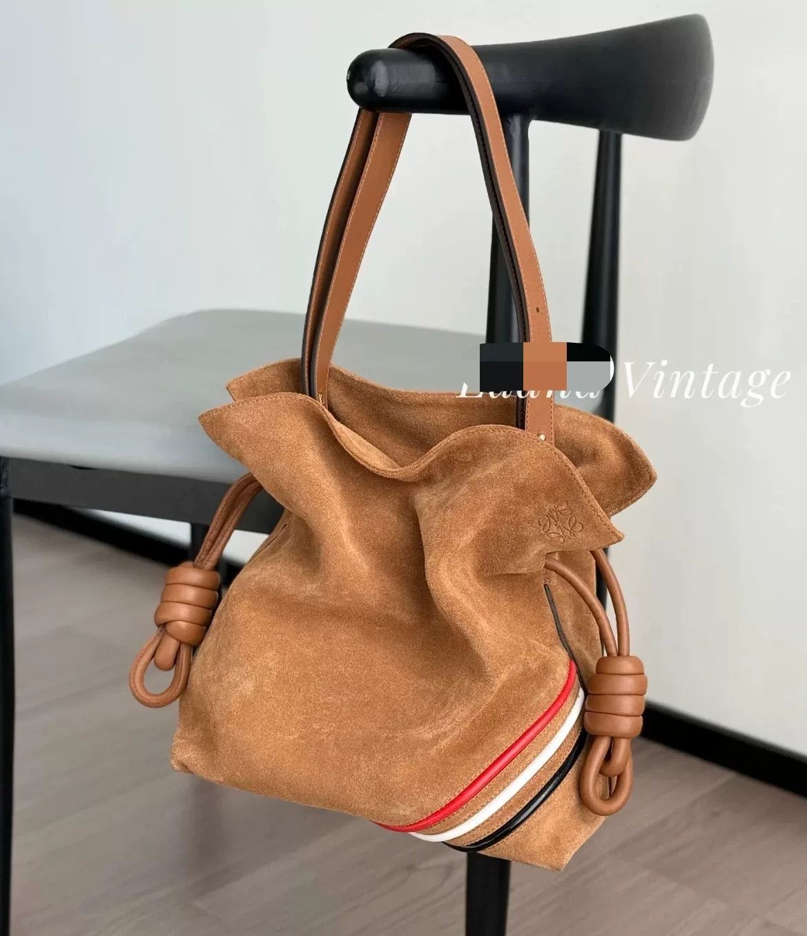 Loewe Loewe Vintage Brown Suede Crossbody Bag Size ONE SIZE - 9 Thumbnail