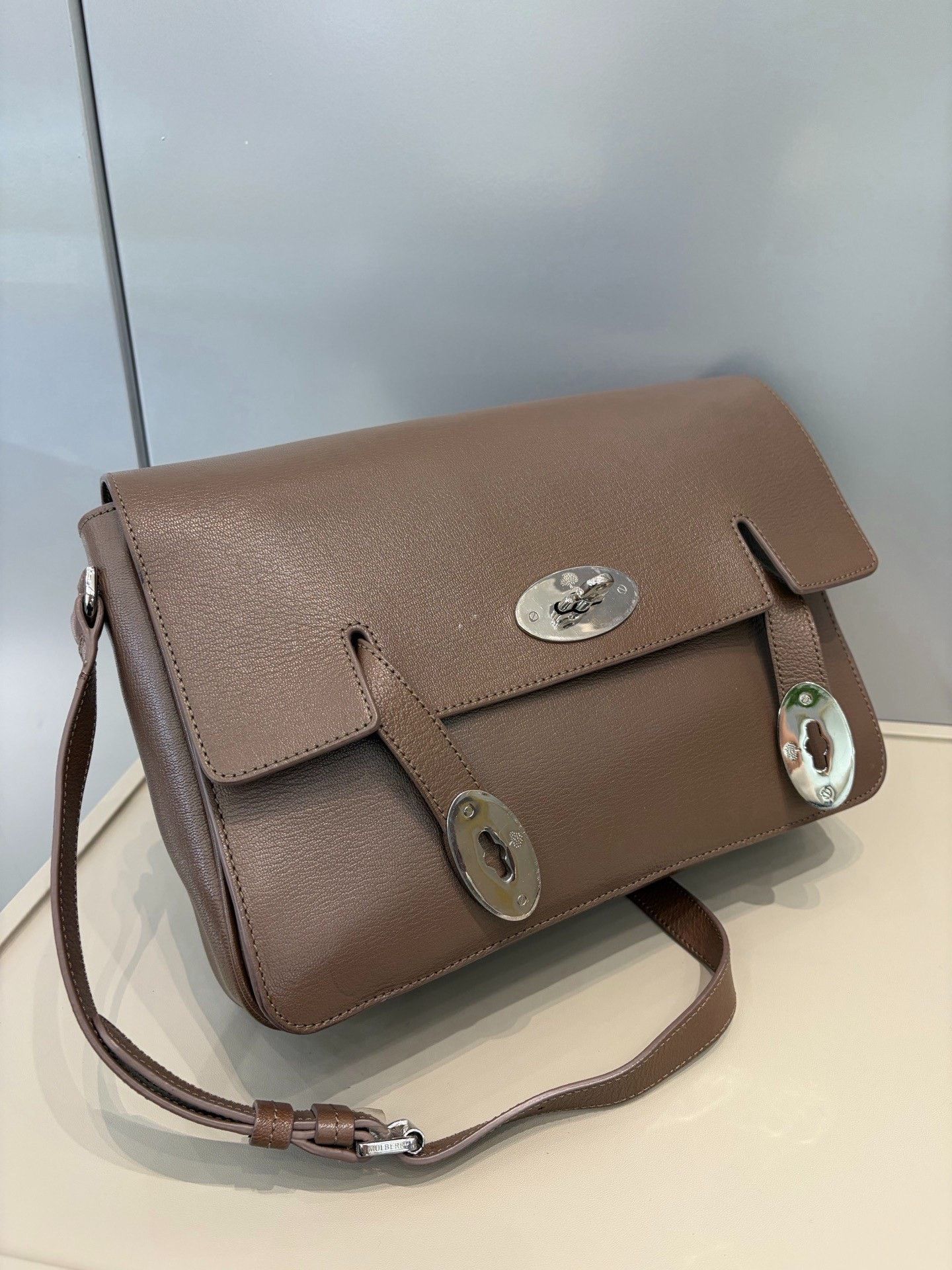 Mulberry Mulberry Elephant Gray Messenger Bag Size ONE SIZE - 9 Thumbnail