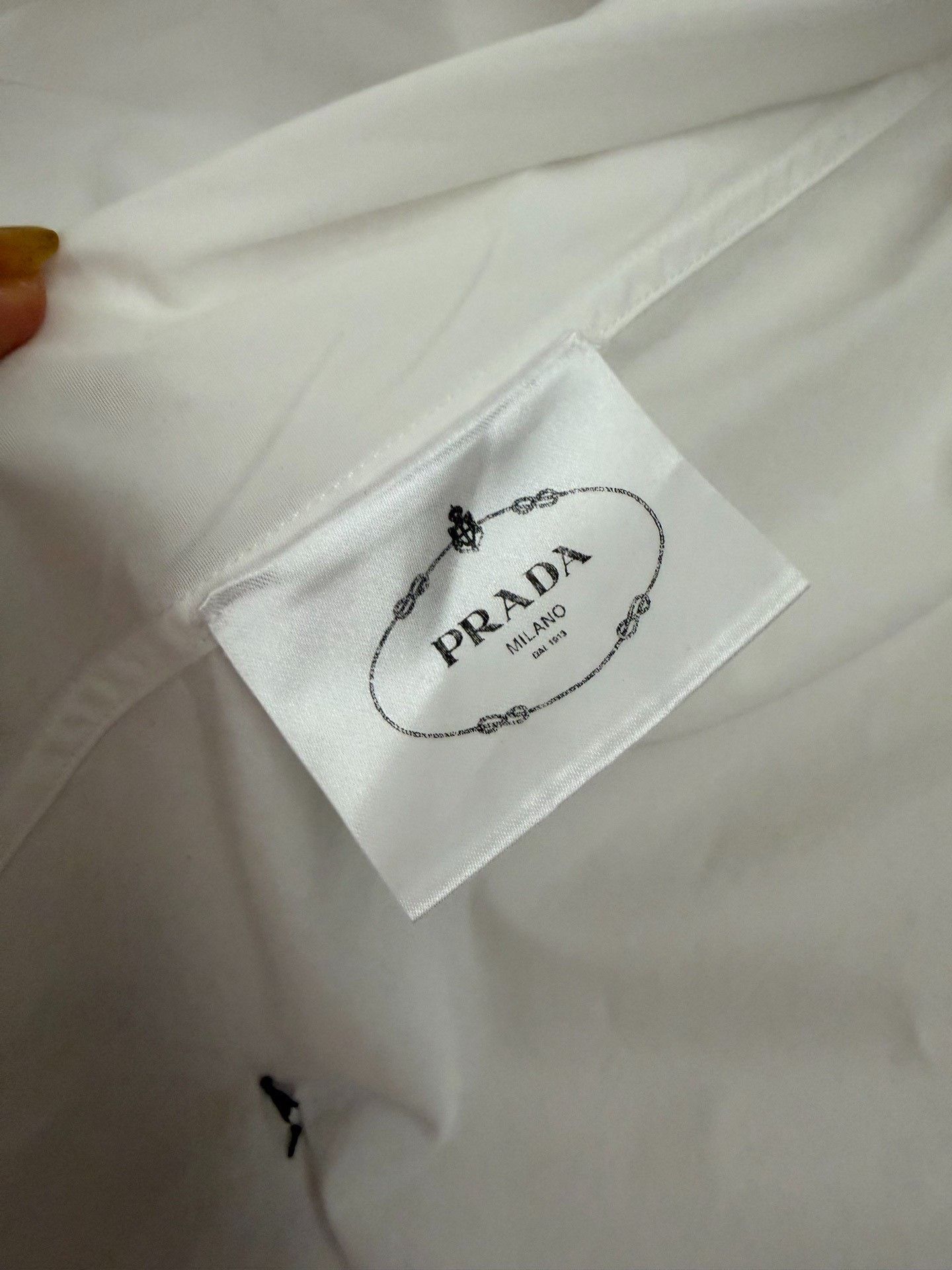 Prada Prada White Cotton Shirt L Size L / US 10 / IT 46 - 5 Thumbnail