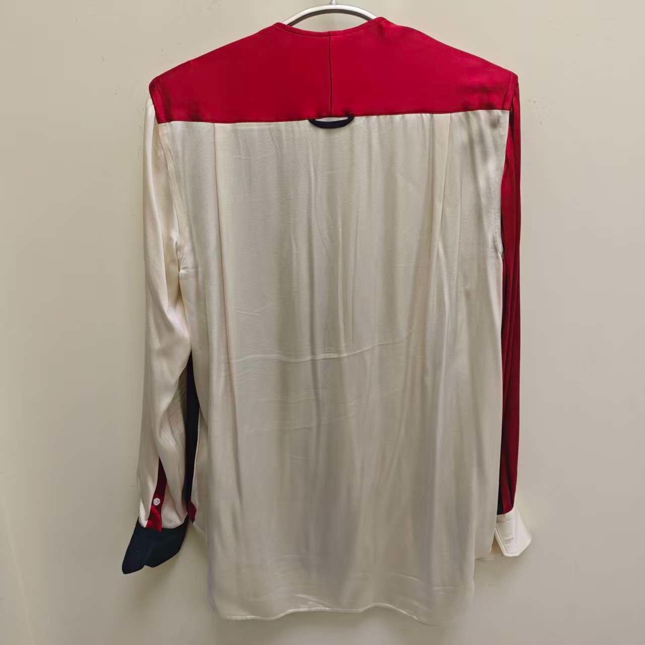 Thom Browne TB Tri-Color Spliced Silk Shirt Size US M / EU 48-50 / 2 - 2 Thumbnail