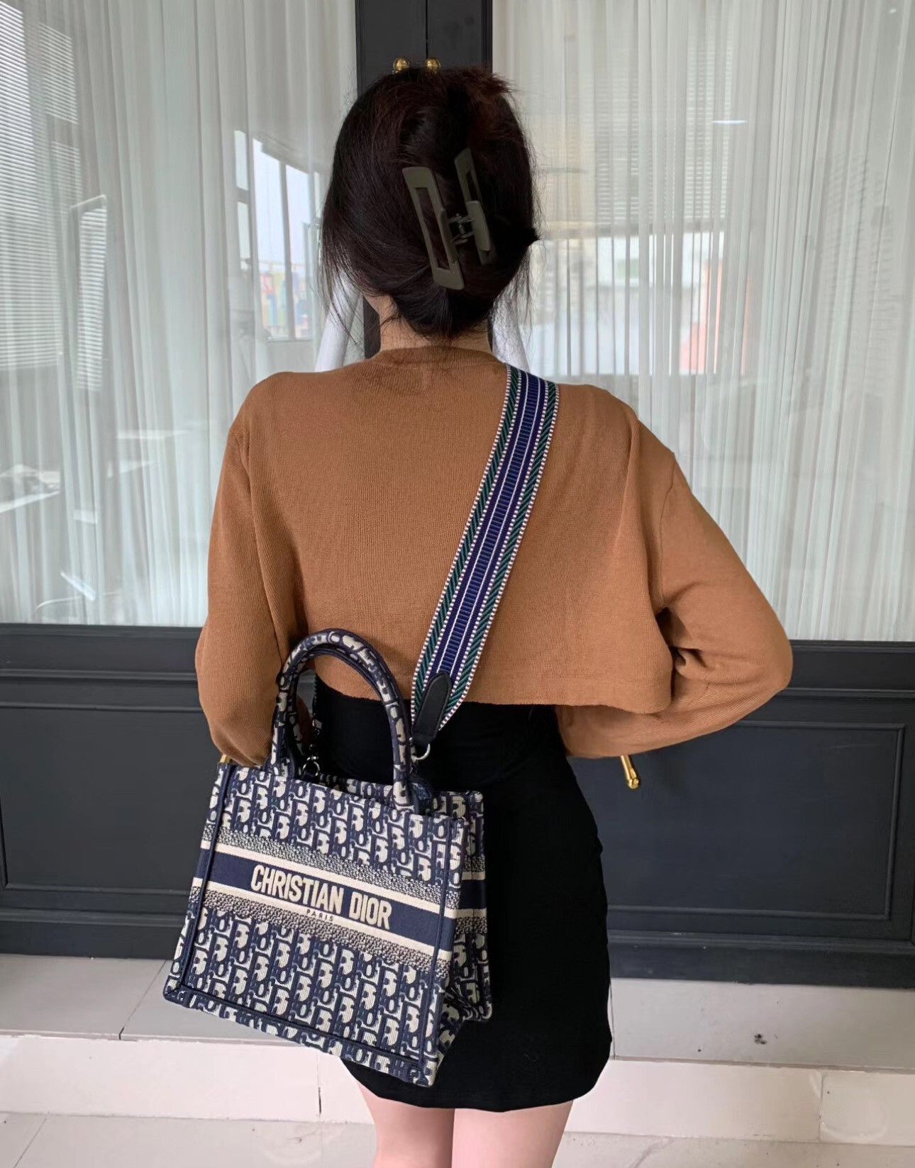 Dior Dior Gray Monogram Rivet Shoulder Strap Size ONE SIZE - 7 Thumbnail