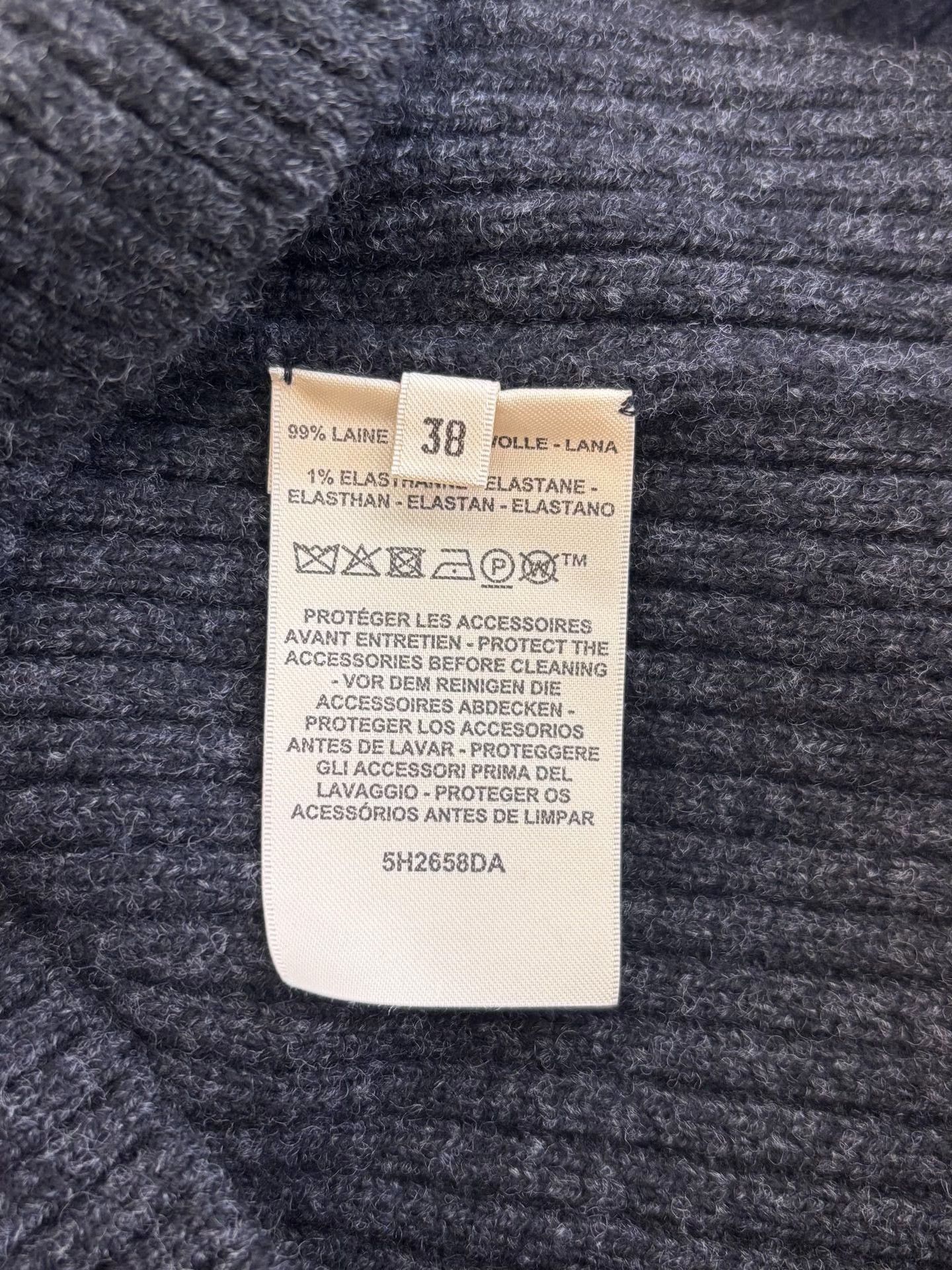 Hermes Hermes Gray Wool Turtleneck Sweater Size US M / EU 48-50 / 2 - 7 Thumbnail